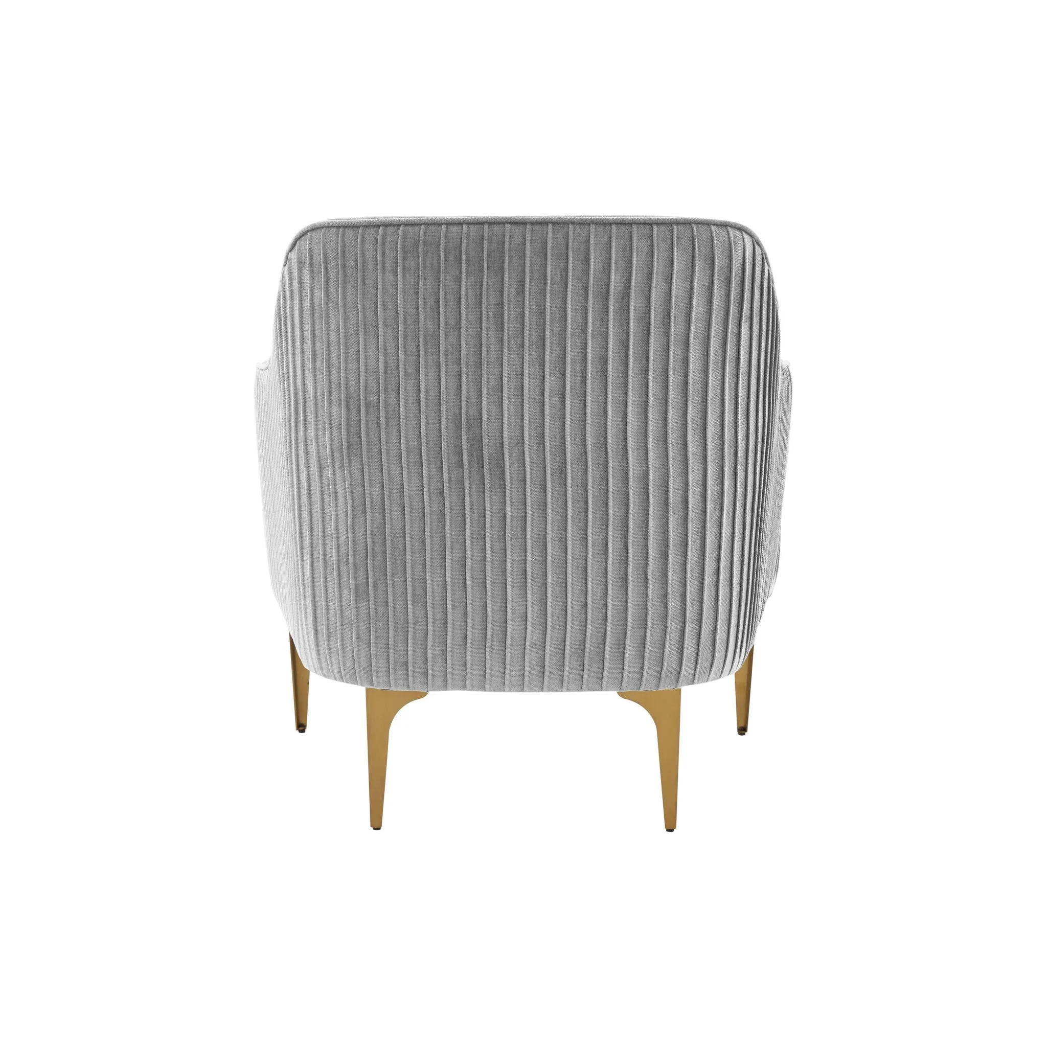 Serena Gray Velvet Accent Chair - Image 5