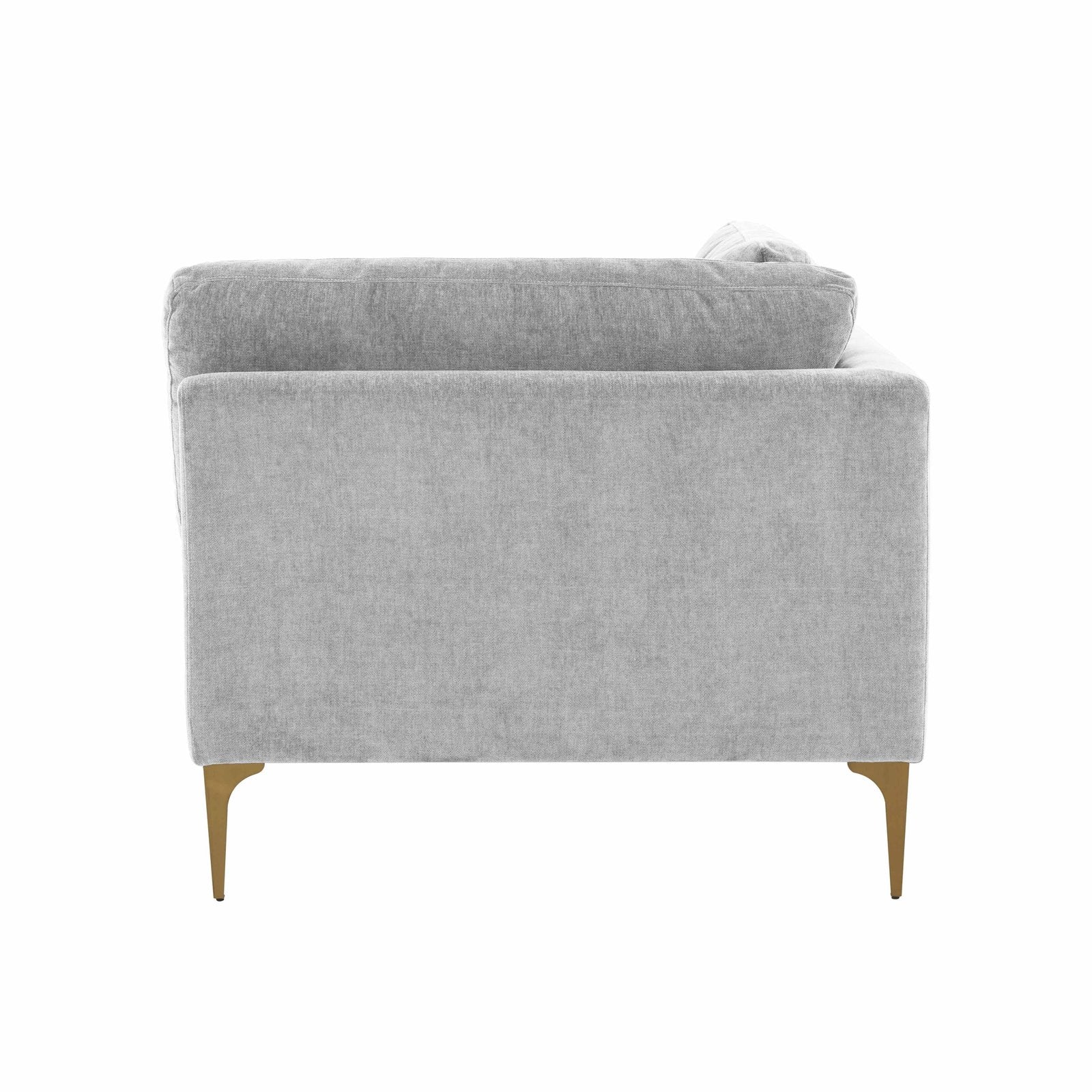 Serena Gray Velvet Corner Seat - Image 4