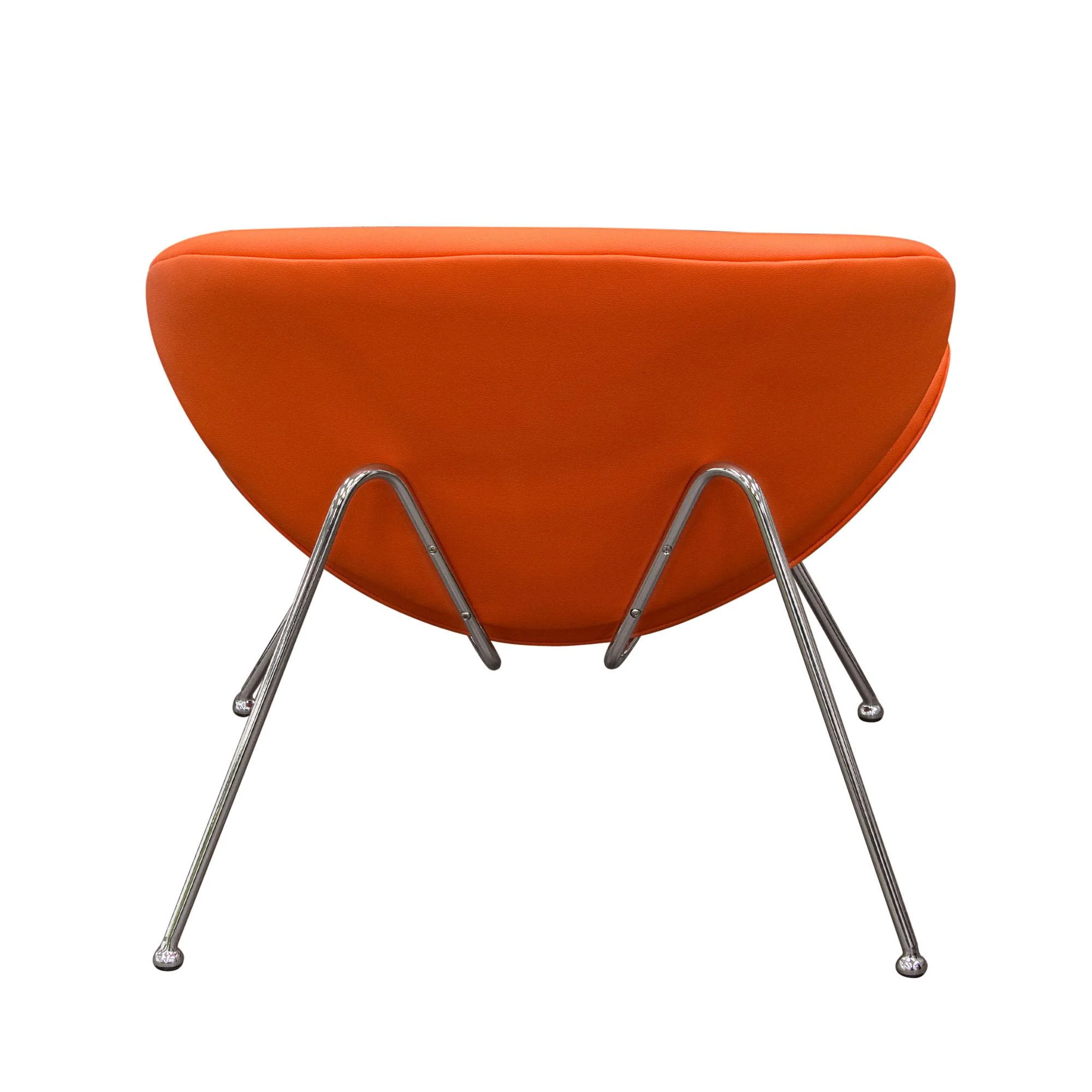 Set of (2) Roxy Orange Accent Chair with Chrome Frame by Diamond Sofa - Image 5