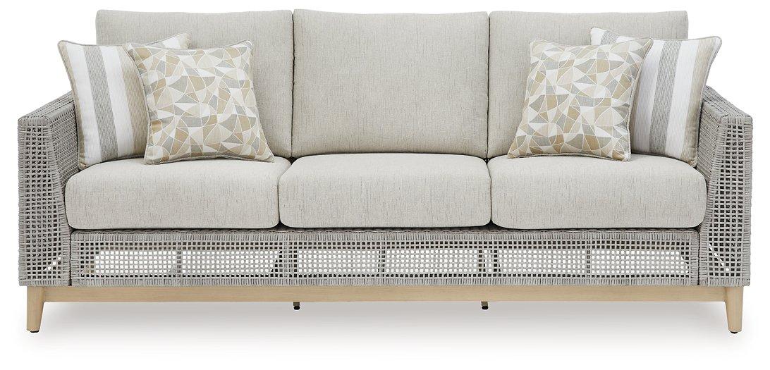 Seton Creek Outdoor Sofa with Cushion - Image 5