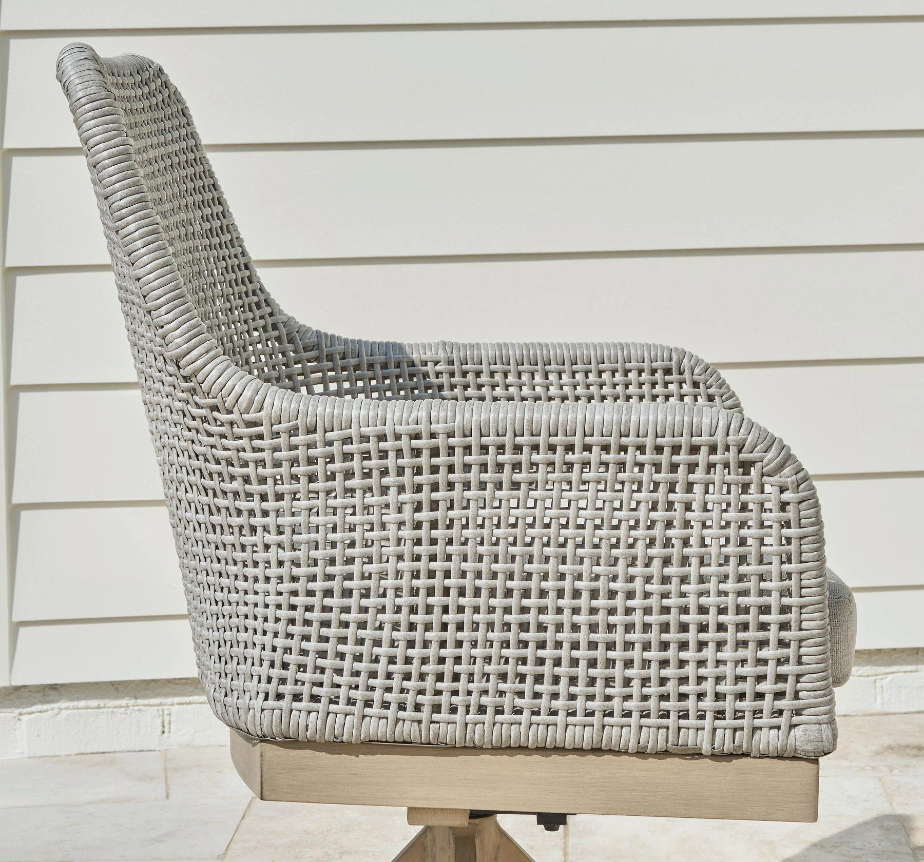 Seton Creek Outdoor Swivel Dining Chair (Set of 2) - Image 10