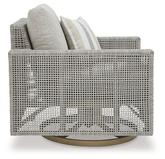Seton Creek Outdoor Swivel Lounge with Cushion - Image 6