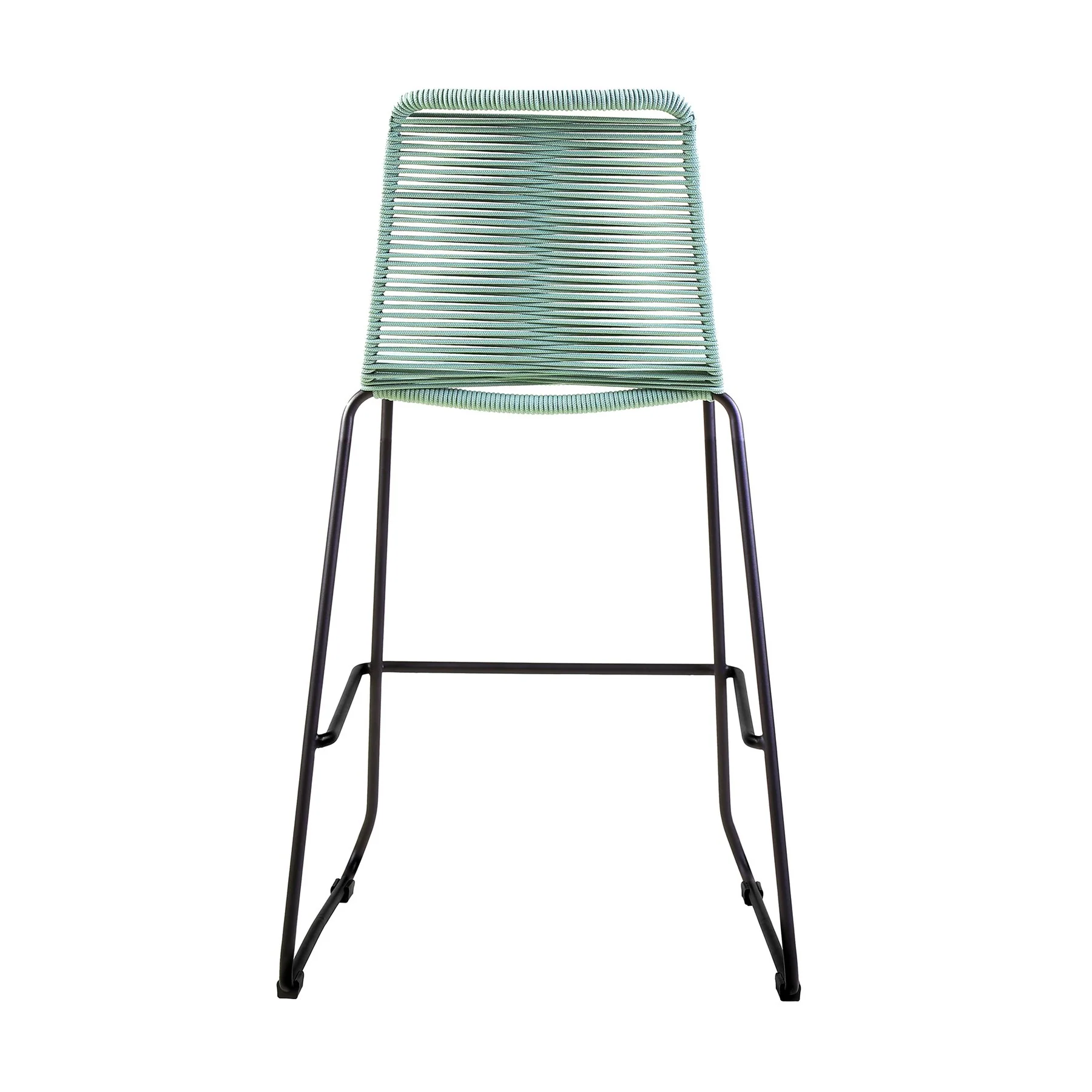 Shasta 30" and 26" Outdoor Metal and Rope Stackable Barstool - Image 5