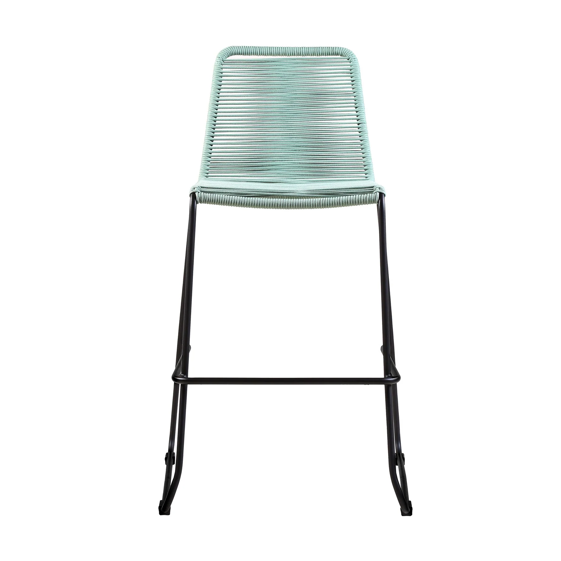 Shasta 30" and 26" Outdoor Metal and Rope Stackable Barstool - Image 2