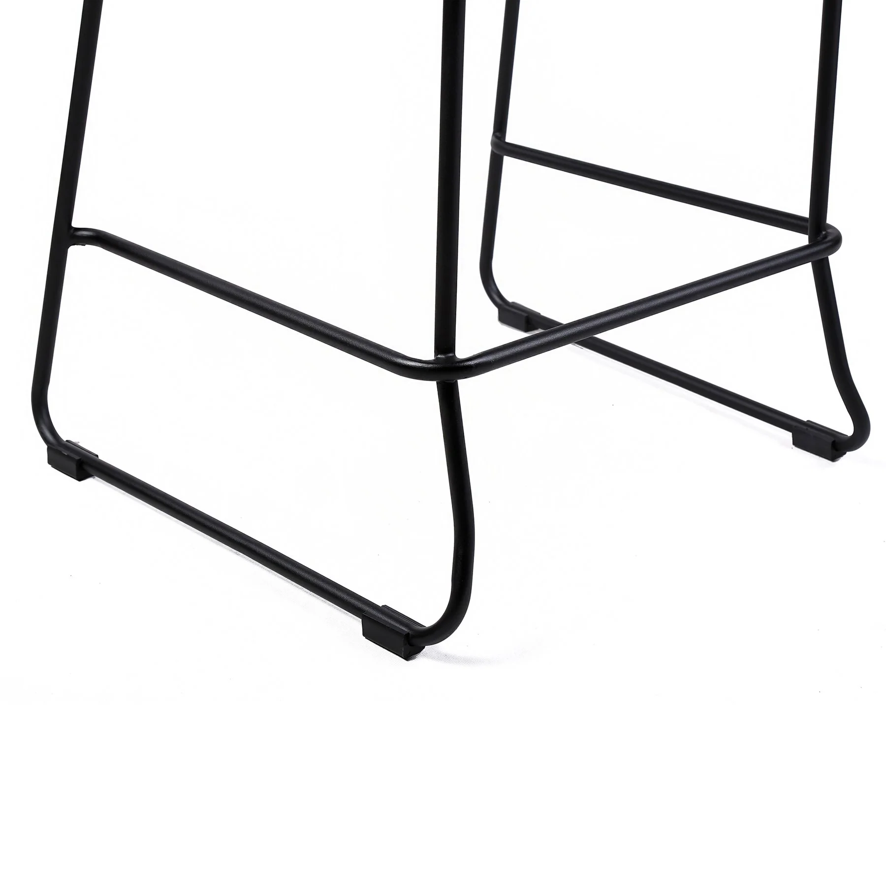 Shasta 30" Outdoor Metal and Black Rope Stackable Barstool - Set of 2 - Image 7