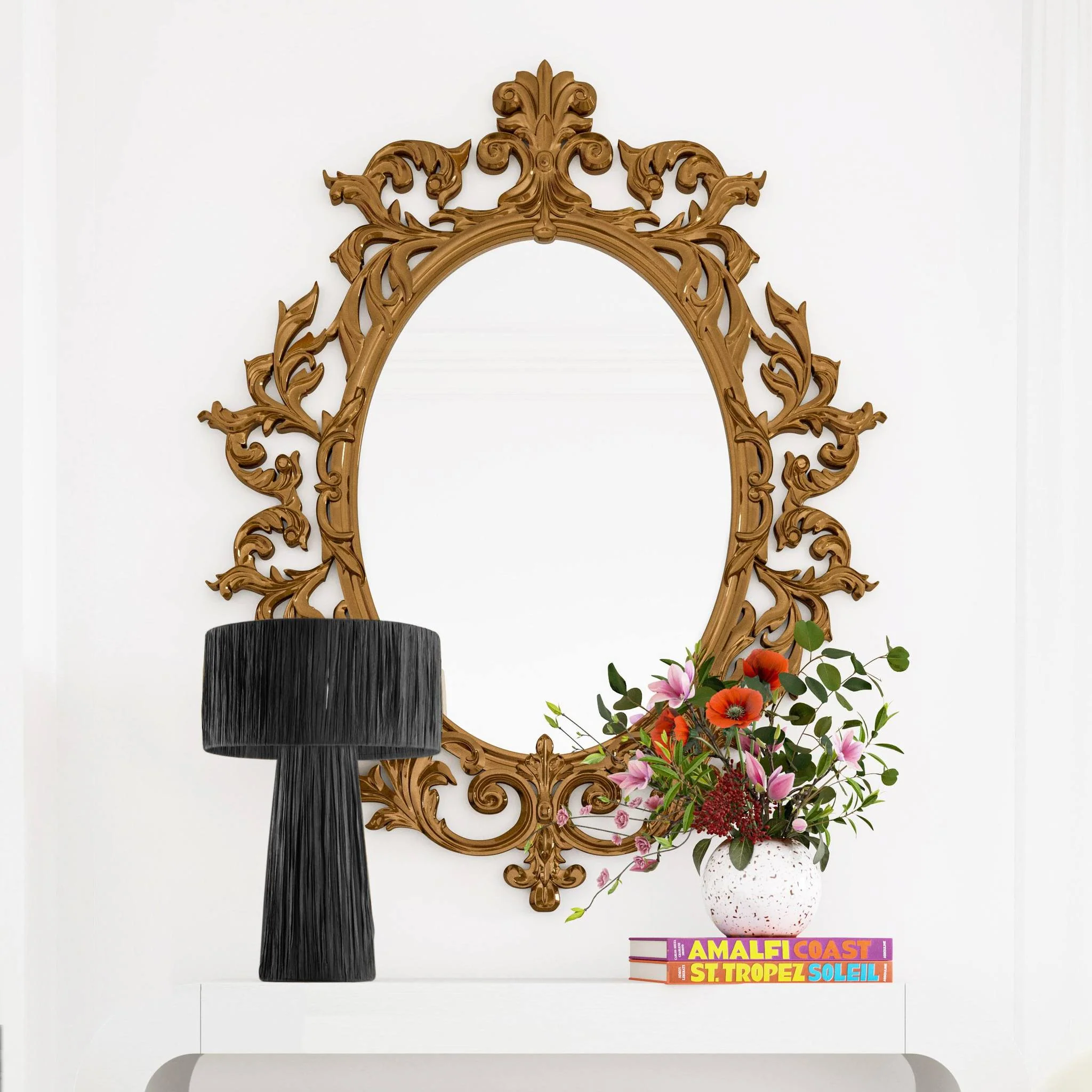 Shelby Raffia Black Table Lamp - Image 7