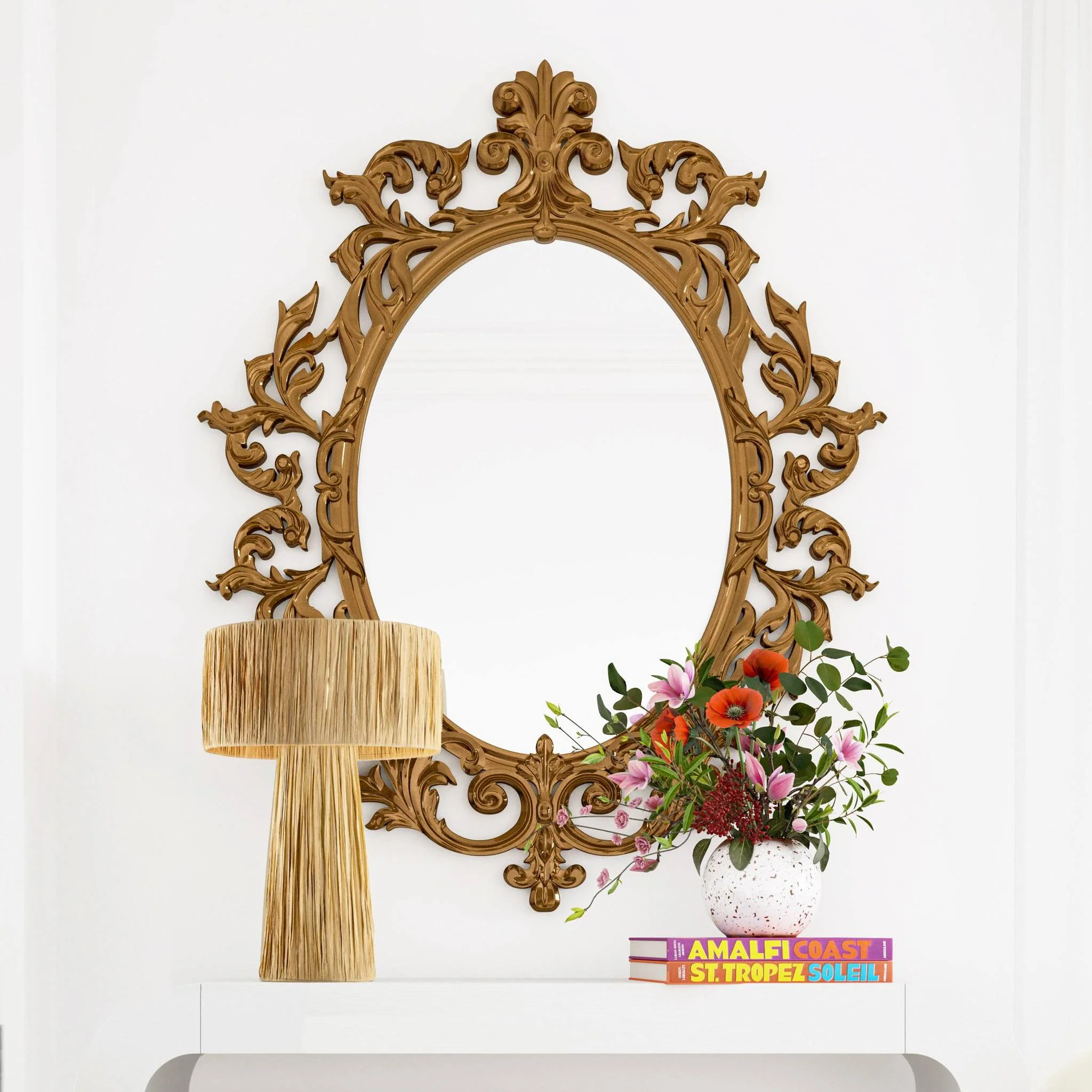 Shelby Raffia Natural Table Lamp - Image 8