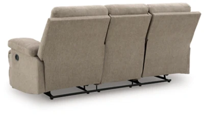 Side-Swipe Reclining Sofa with Drop Down Table - Image 18