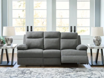 Side-Swipe Reclining Sofa with Drop Down Table - Image 2