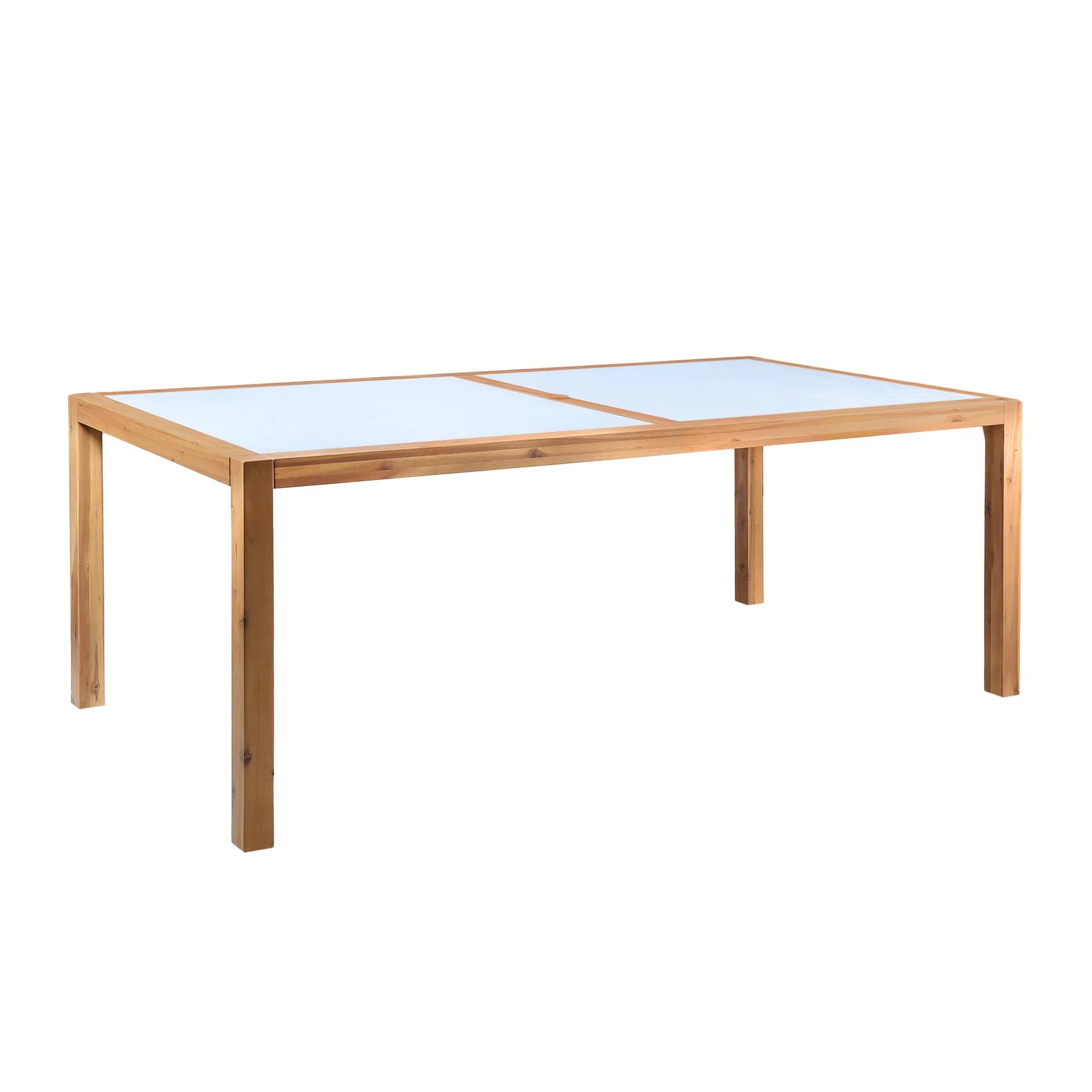 Sienna and Madsen 5 Piece Outdoor Eucalyptus Dining Set with Teak Finish - Image 6