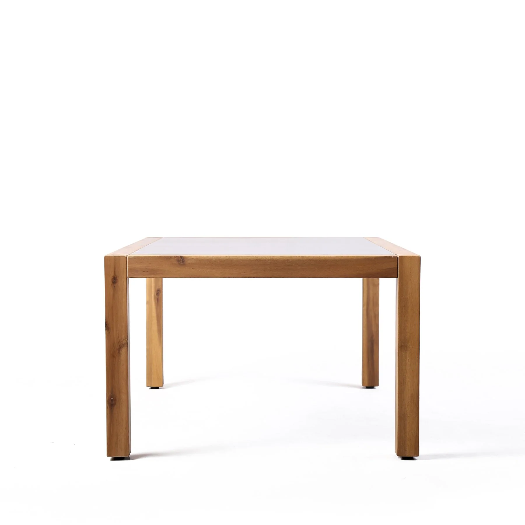 Sienna Outdoor Coffee Table with Teak Finish and Stone Top - Image 3
