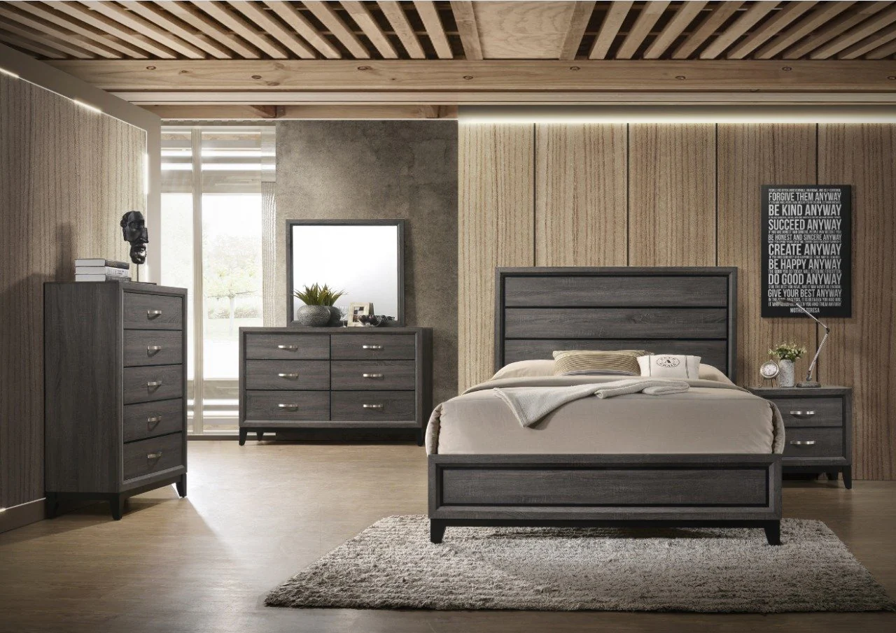 Sierra 5 Pc king Bed Gray - Image 20