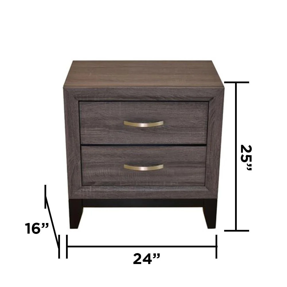 Sierra 5 Pc Queen Bed Gray - Image 13