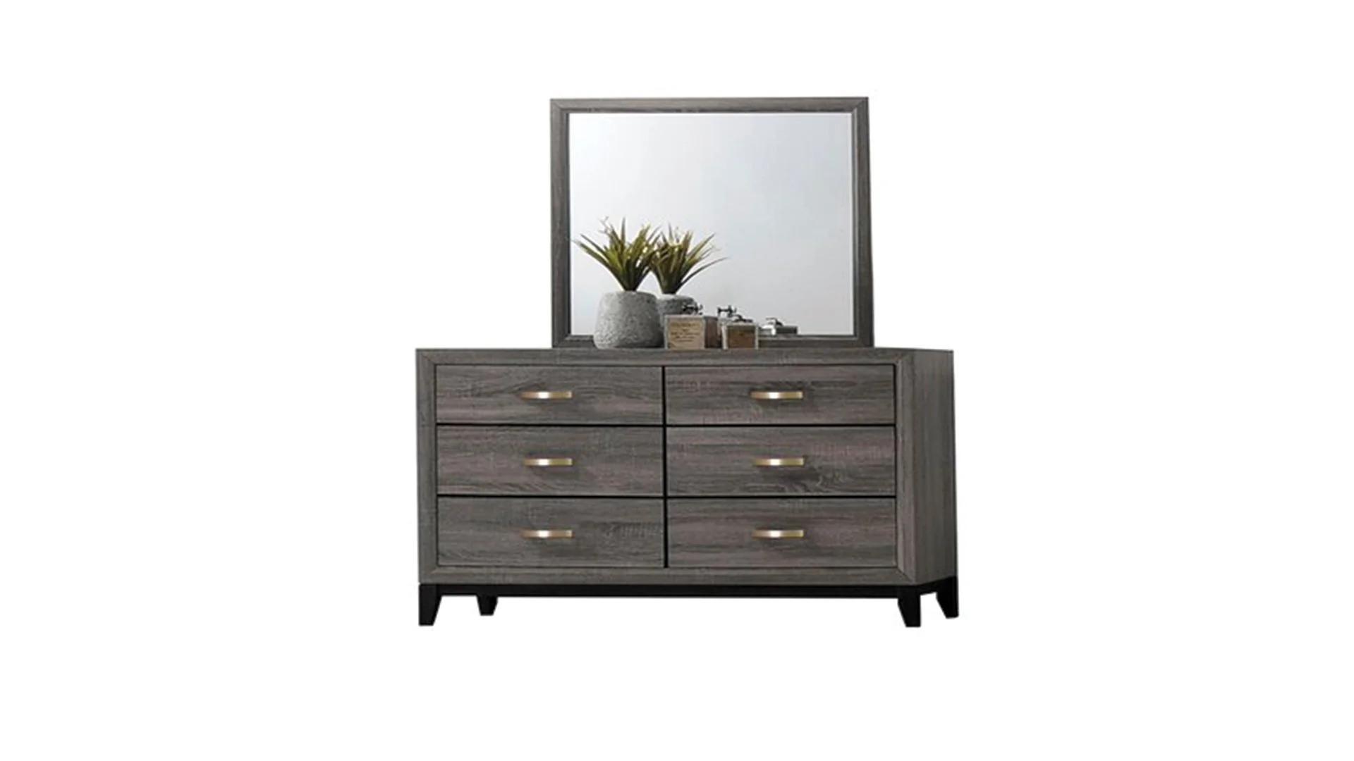 Sierra 5 Pc Queen Bed Gray - Image 5