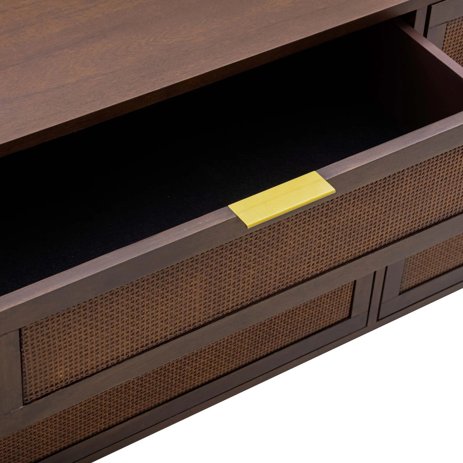 Sierra Dark Chocolate Brown 6 Drawer Dresser - Image 6