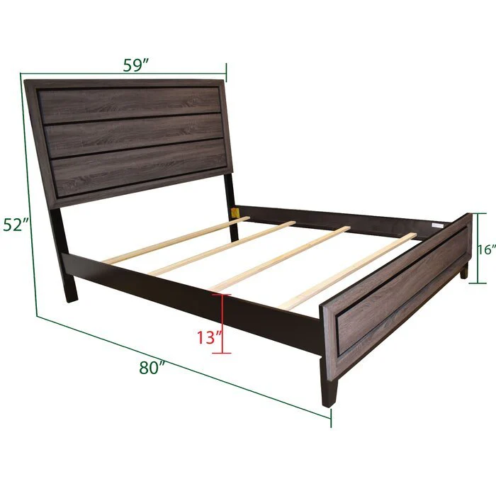 Sierra Full Bed Gray - Image 3