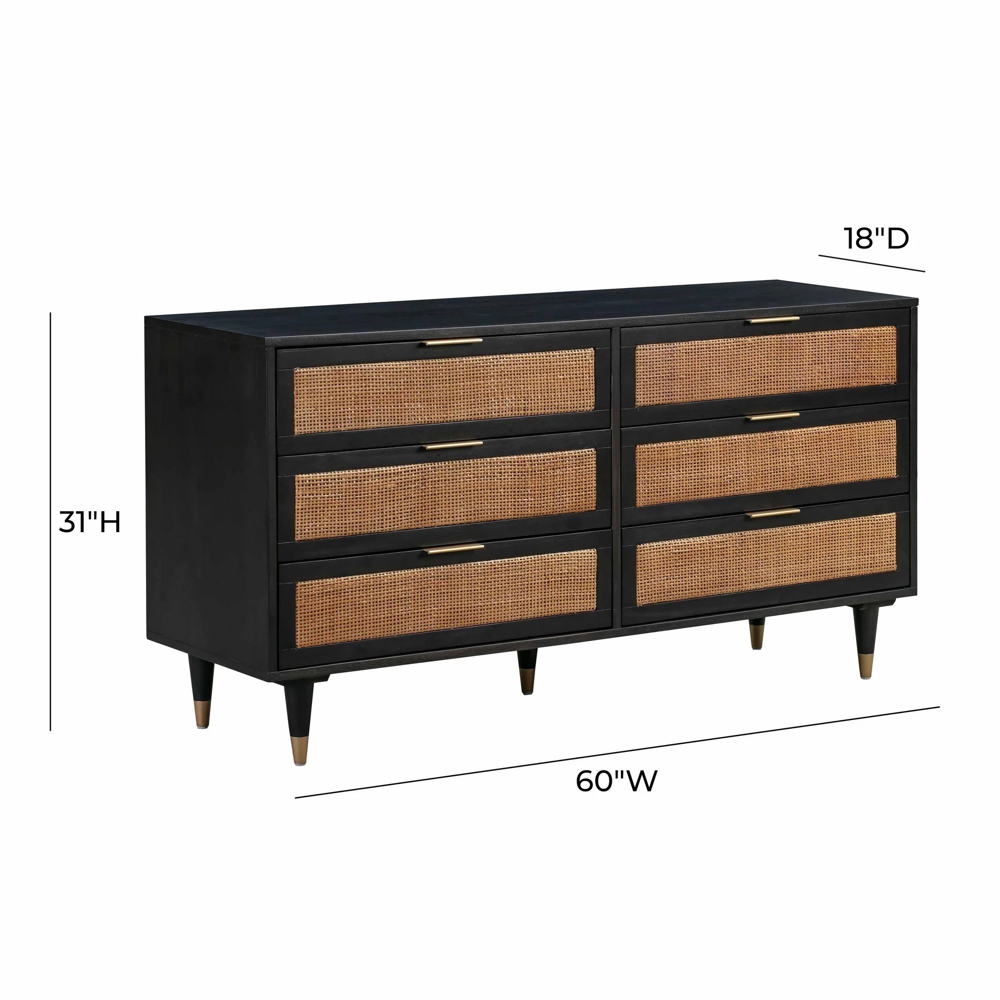 Sierra Noir 6 Drawer Dresser - Image 8