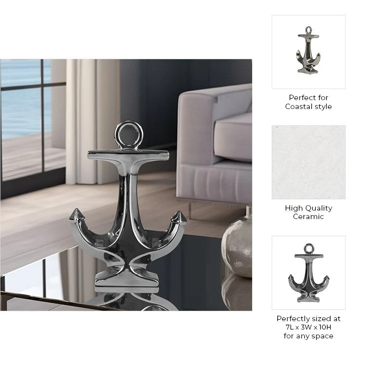 Silver Ceramic Anchor 10 - Image 5