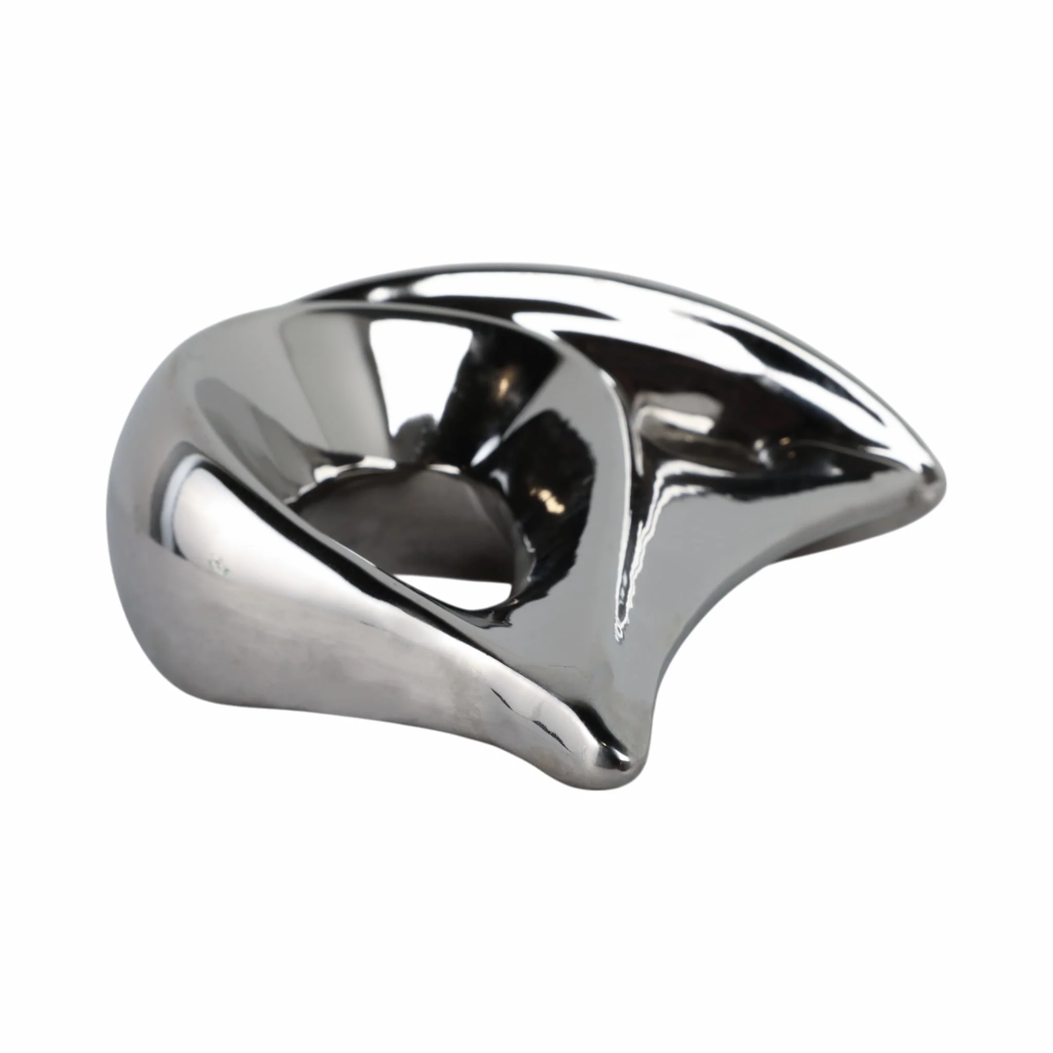 Silver Ceramic Sailboat 8 - Image 5