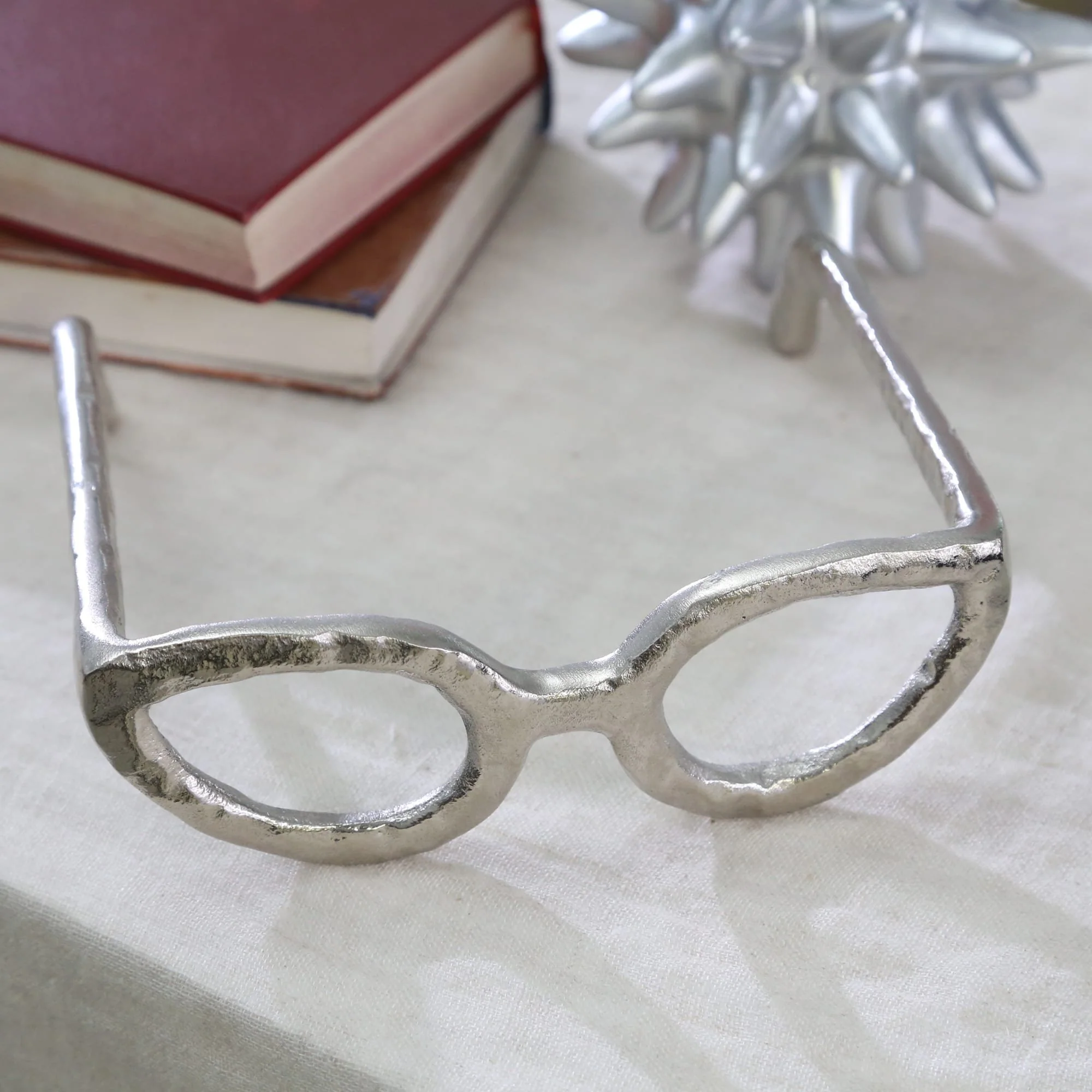 Silver Glasses Sculpture - Image 4