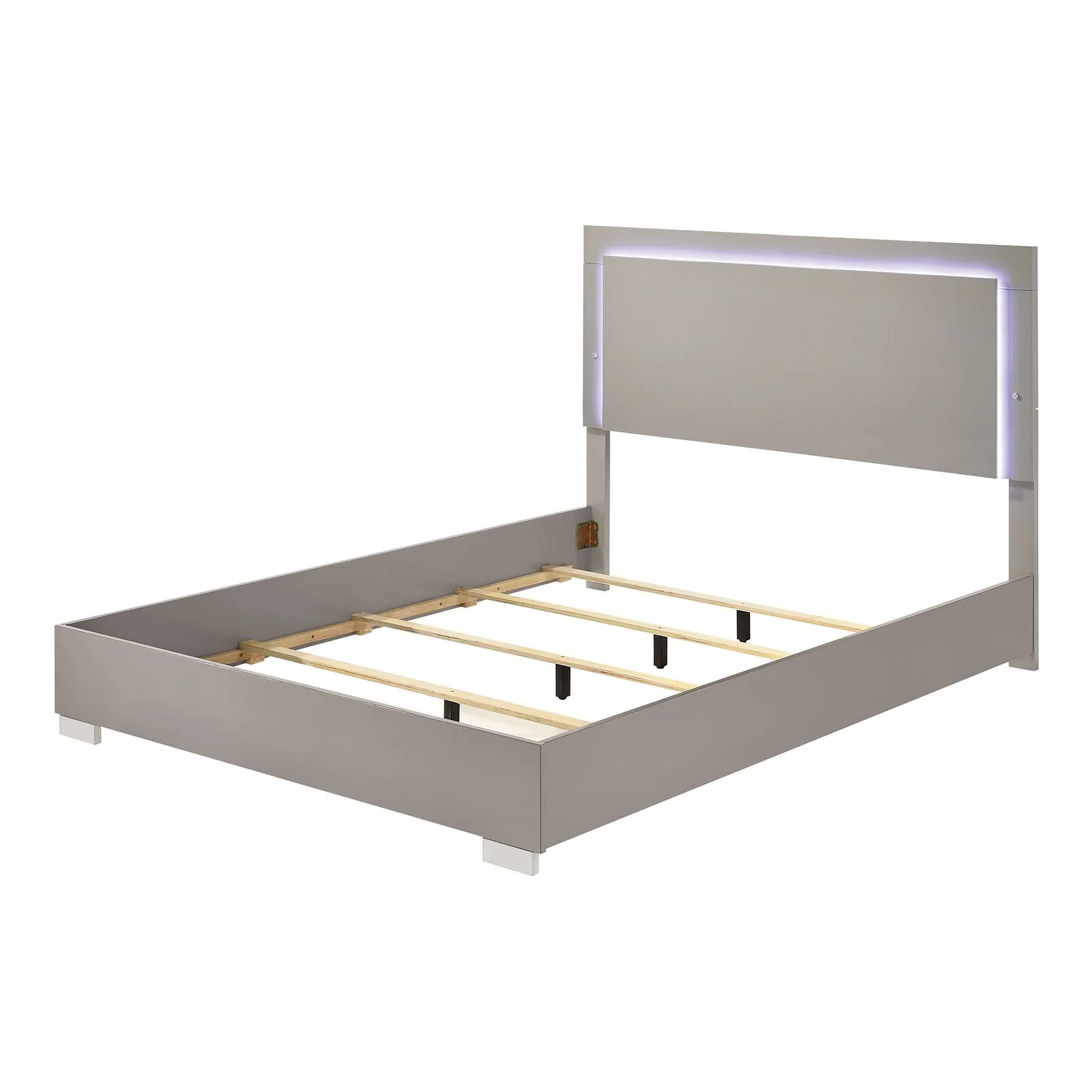 Sinistra E.King Bed, Light Taupe - Image 2