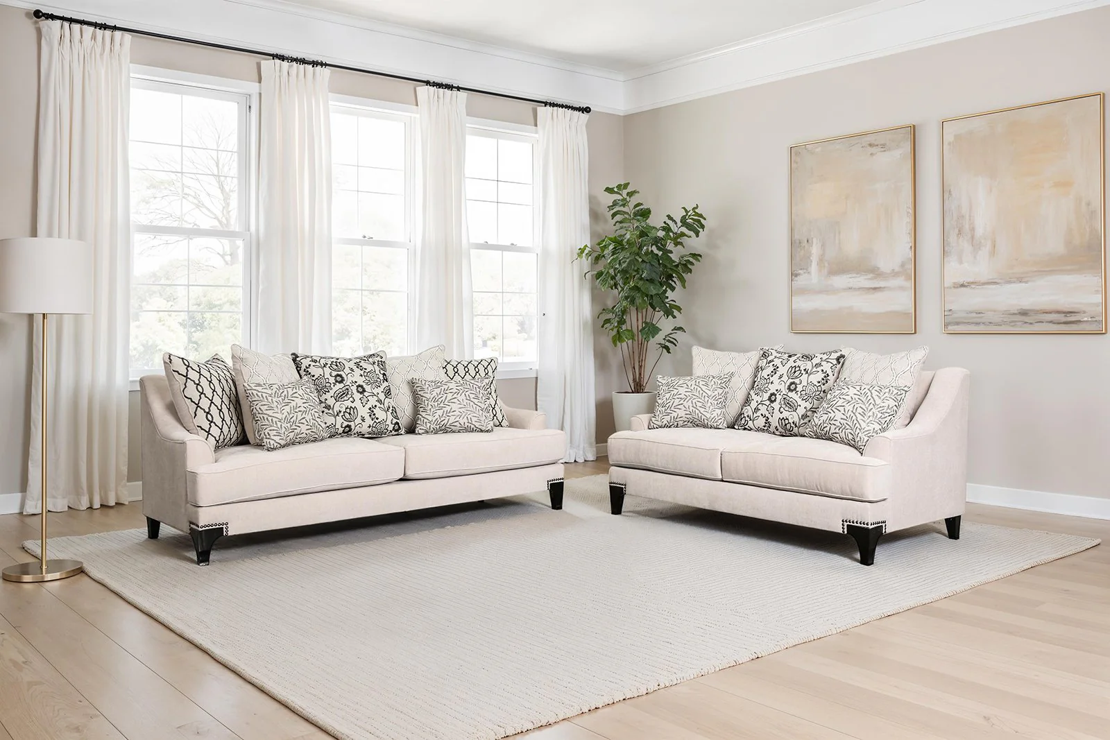 Sisseton Loveseat, Taupe - Image 2