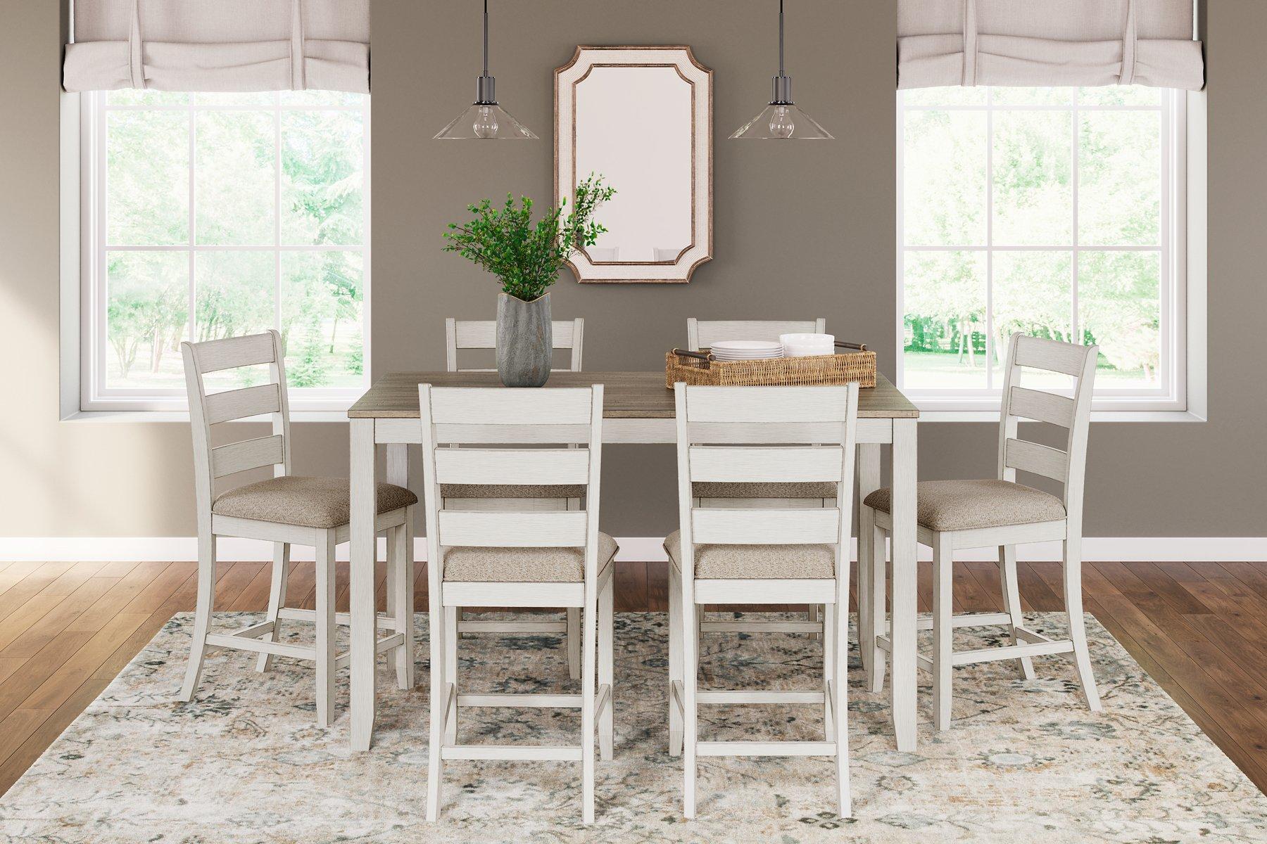 Skempton Counter Height Dining Table and Bar Stools (Set of 7) - Image 2