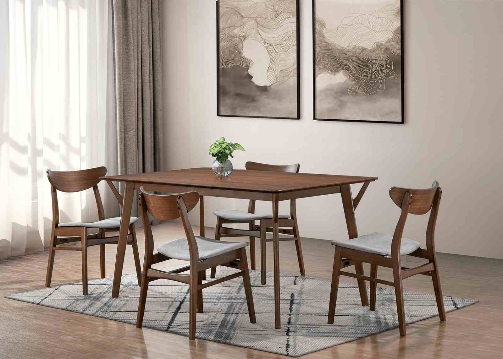 Skien Side Chair (2/CTN), Walnut - Image 2
