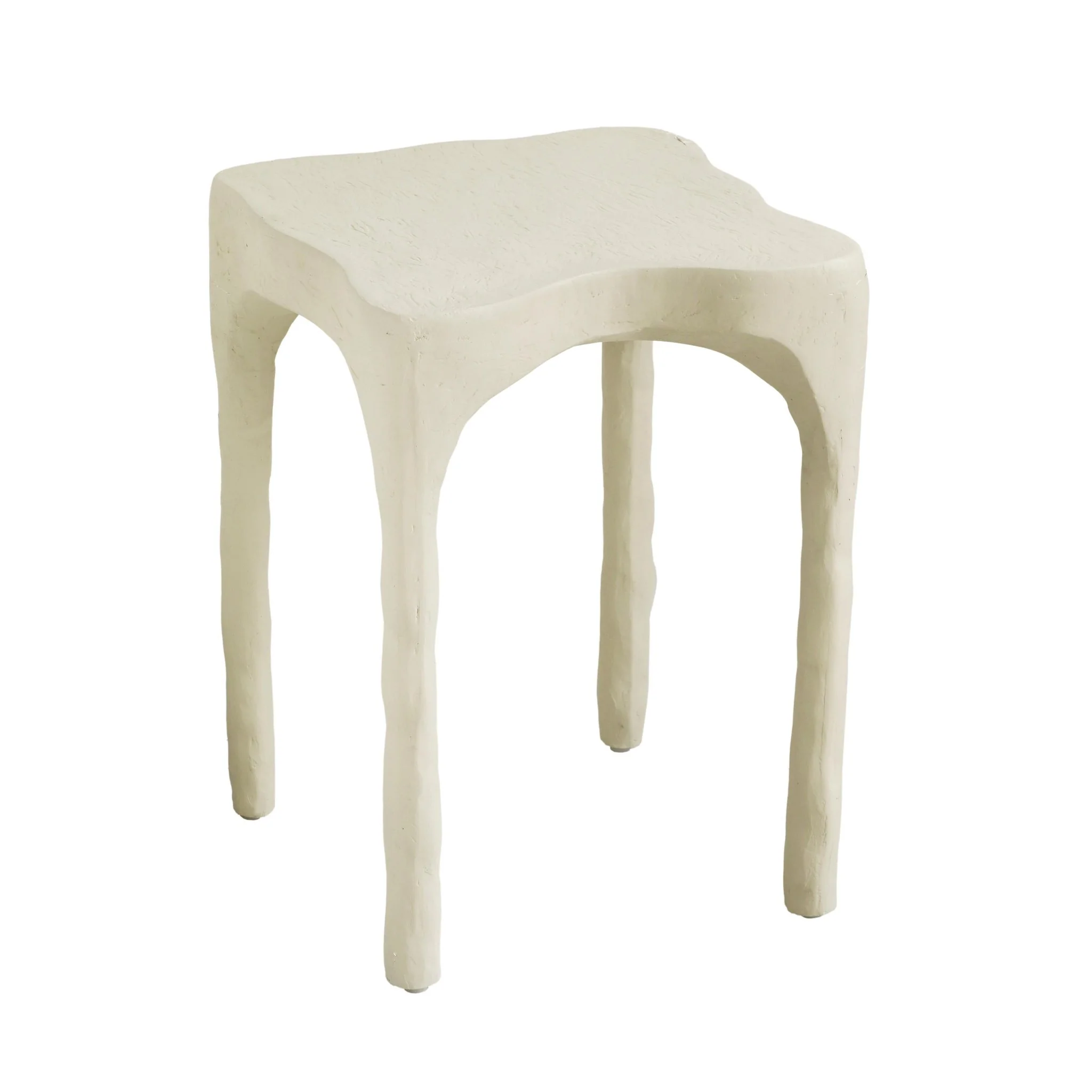 Skully Cream Textured Side Table - Image 3
