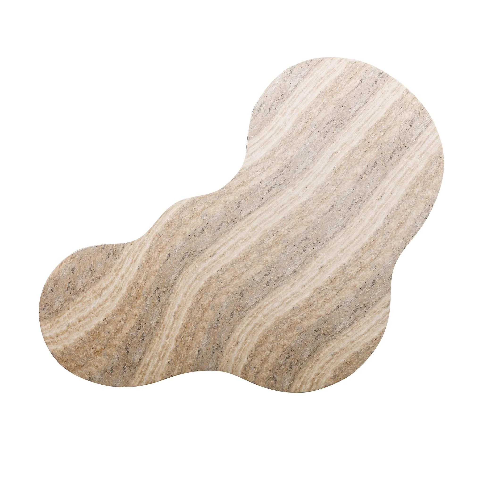 Slab Faux Travertine Coffee Table - Image 5