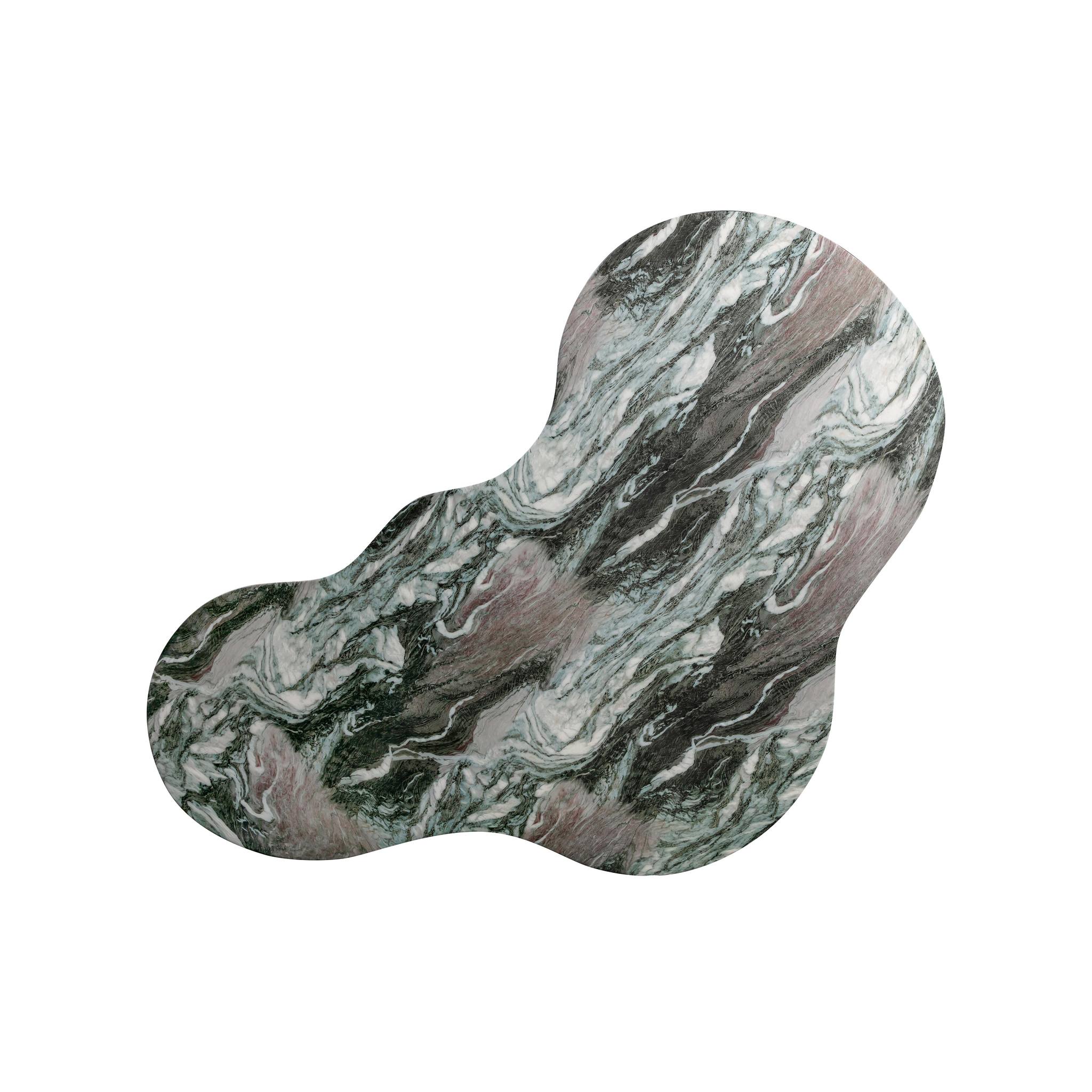 Slab Grey/Blush Faux Marble Coffee Table - Image 4