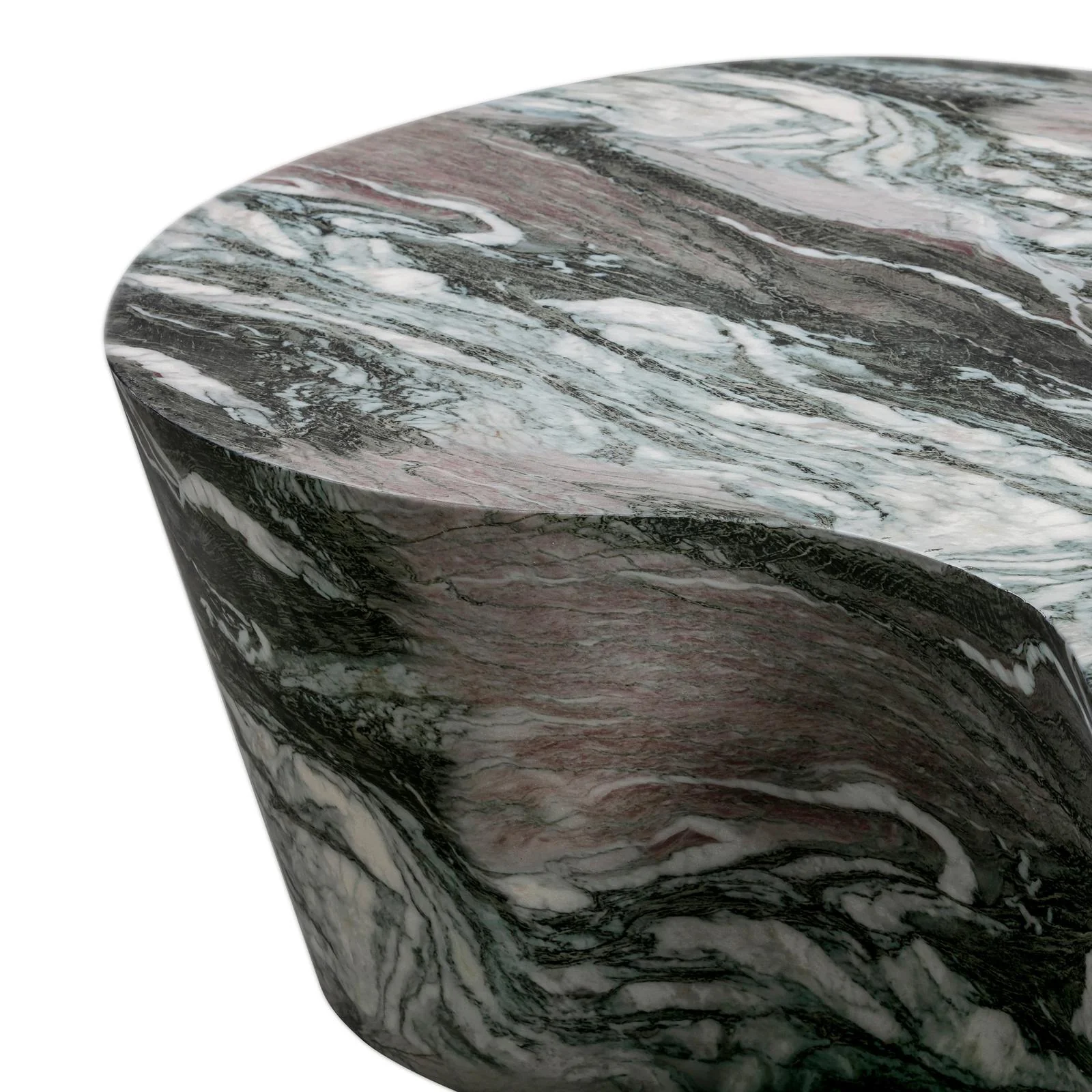 Slab Grey/Blush Faux Marble Coffee Table - Image 6
