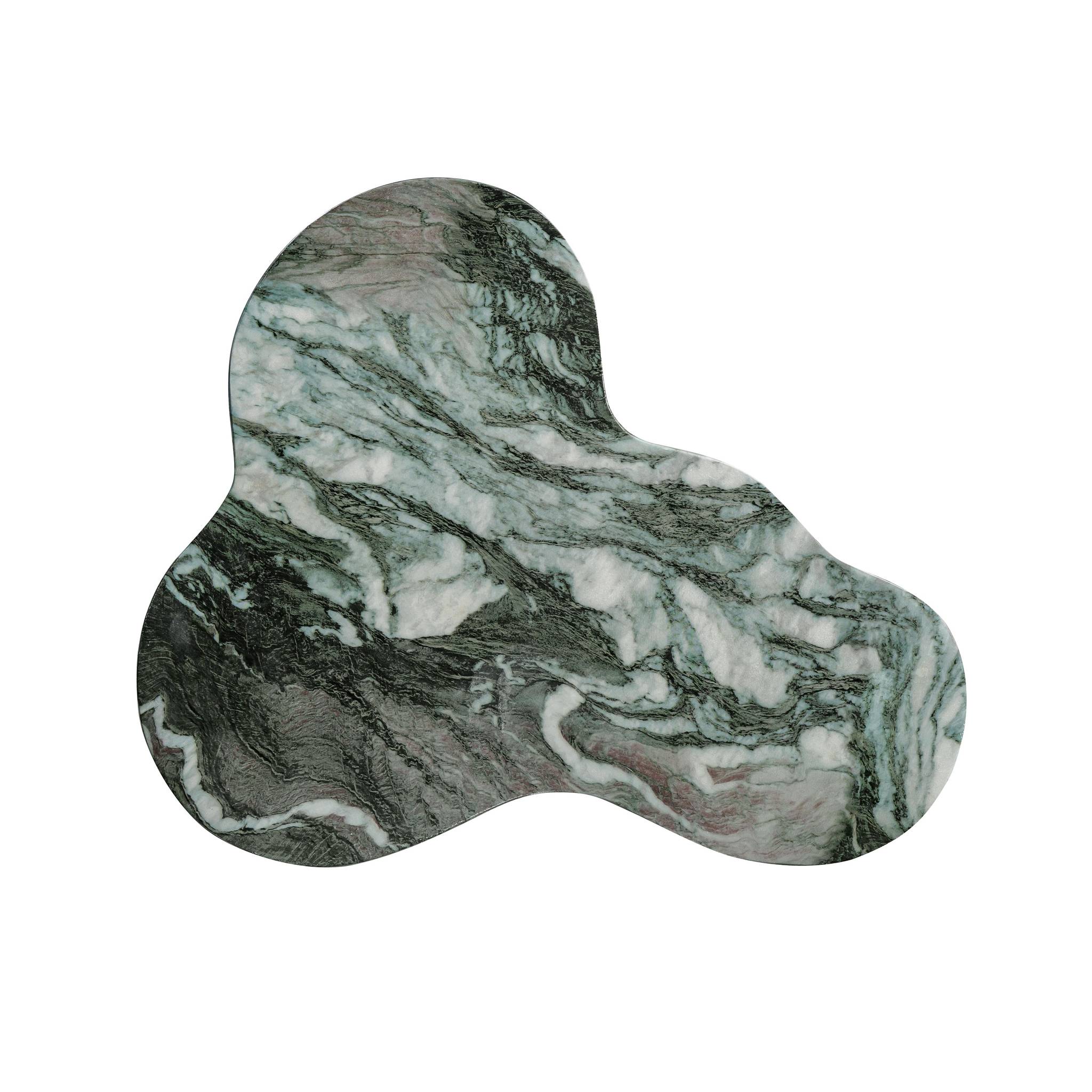 Slab Grey/Blush Faux Marble Tall Side Table - Image 2