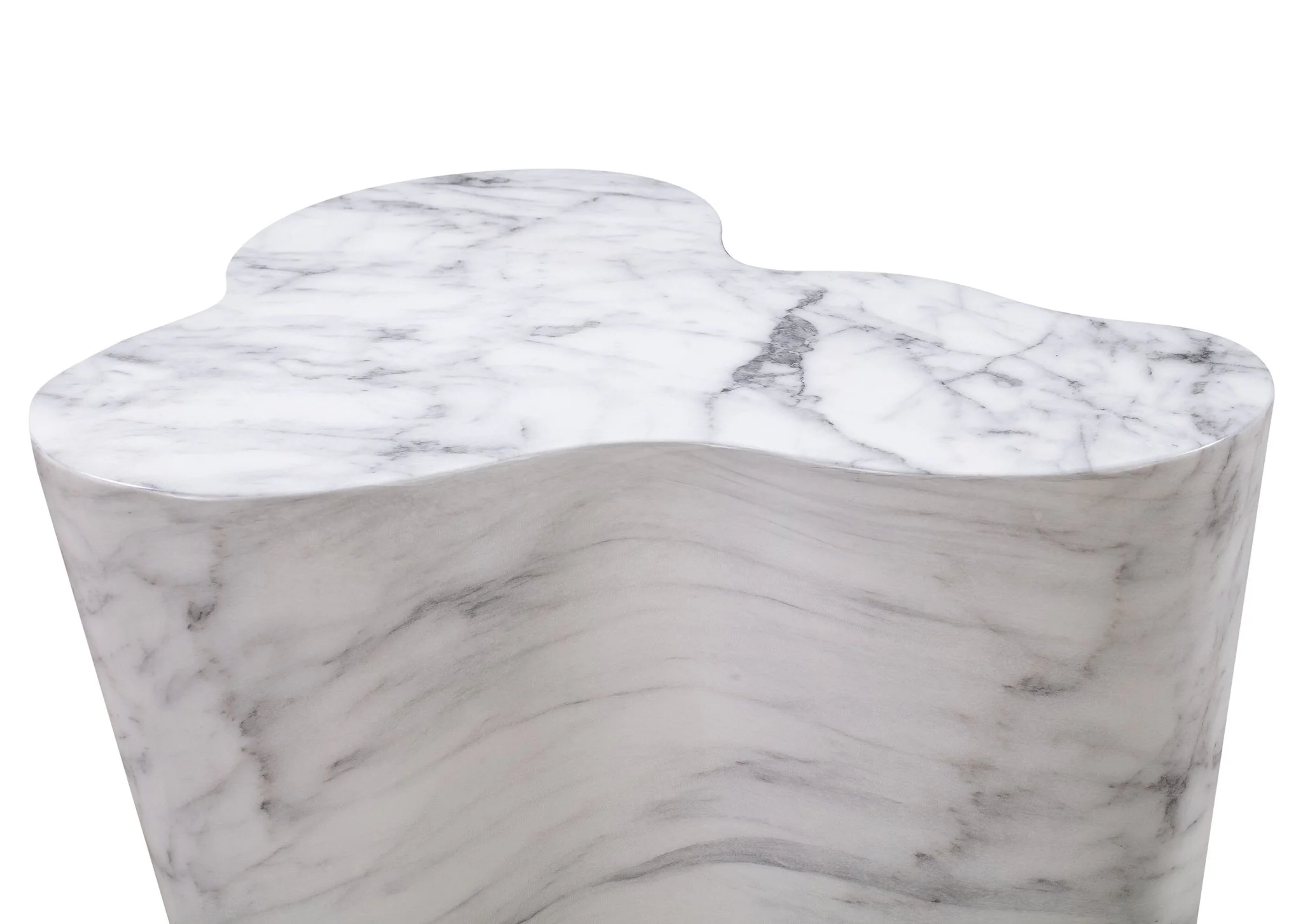 Slab Marble Tall Side Table - Image 5