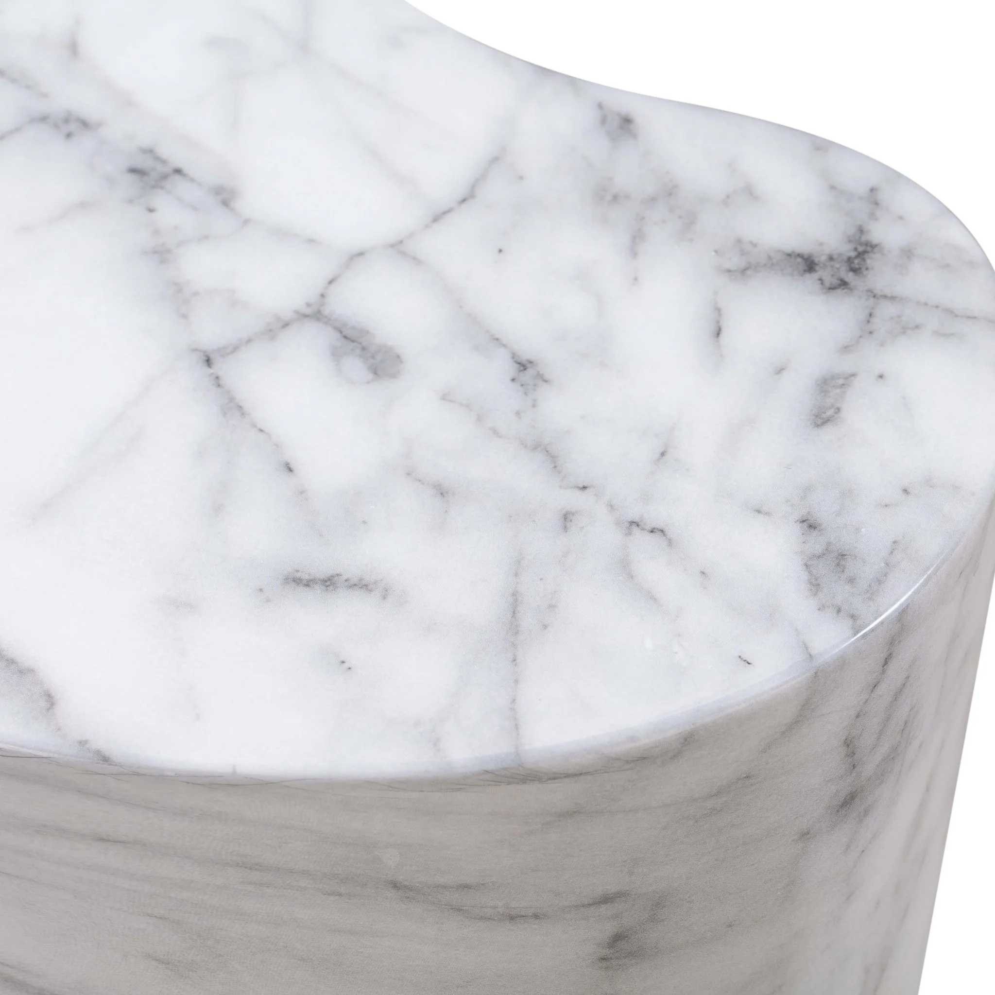 Slab Marble Tall Side Table - Image 6