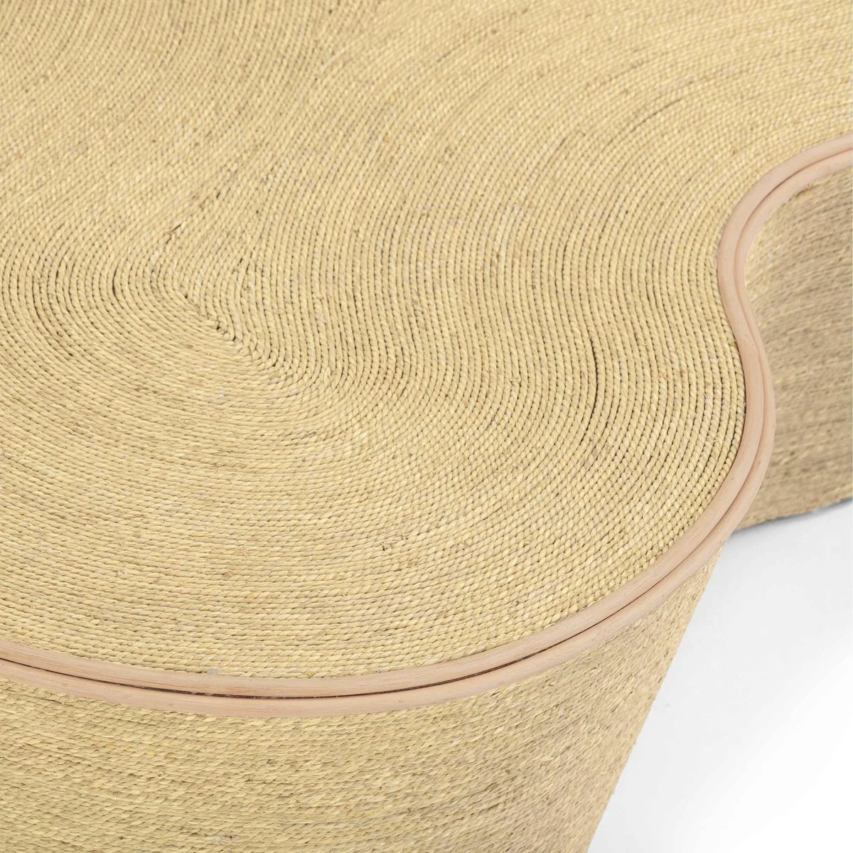 Slab Natural Seagrass Coffee Table - Image 9