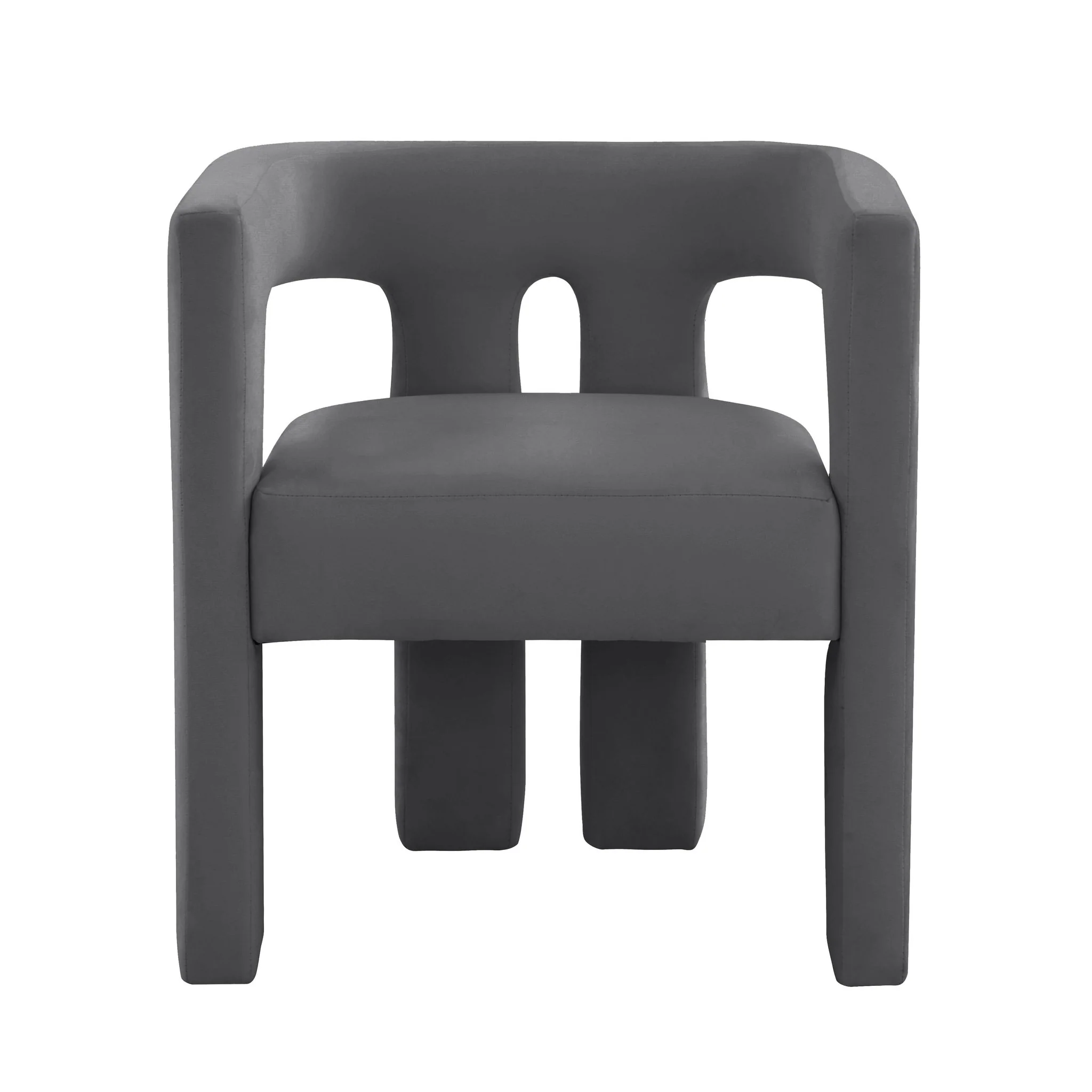 Sloane Dark Grey Velvet Chair - Image 3