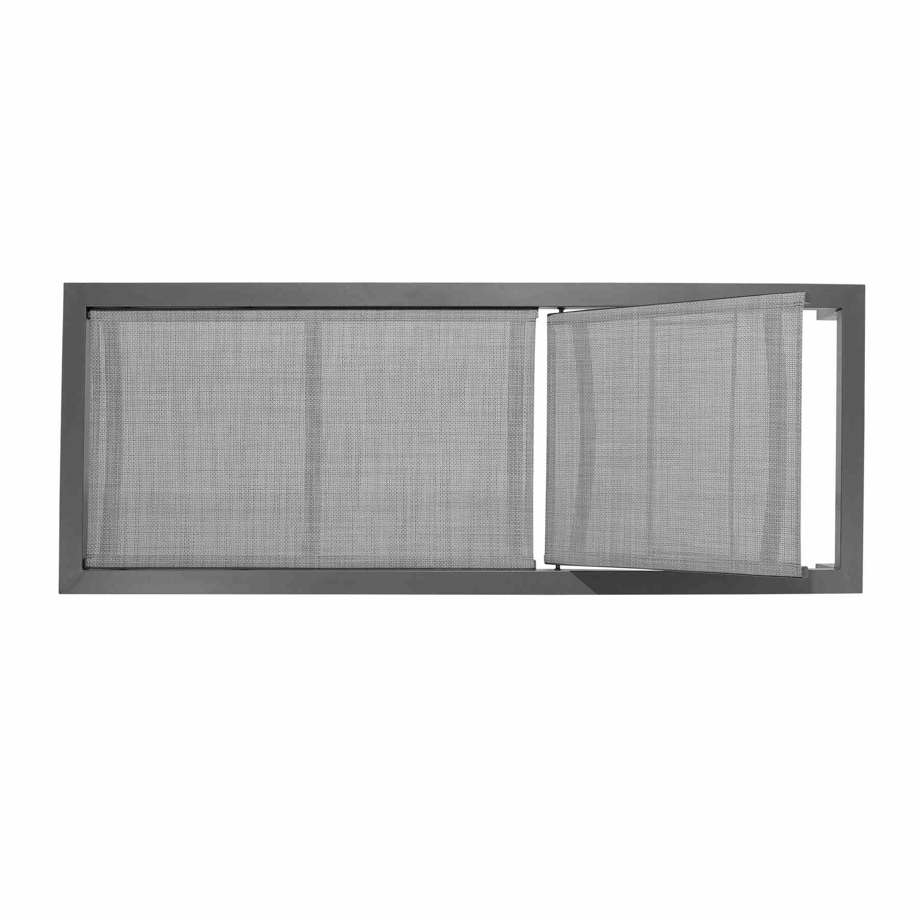 Solana Outdoor Dark Gray Aluminum Stacking Chaise Lounge Chair - Image 3