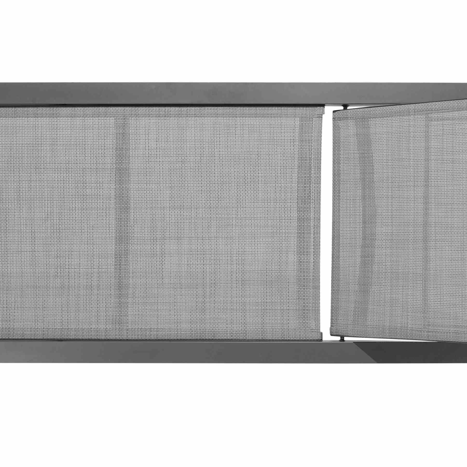 Solana Outdoor Dark Gray Aluminum Stacking Chaise Lounge Chair Set of 2 - Image 5