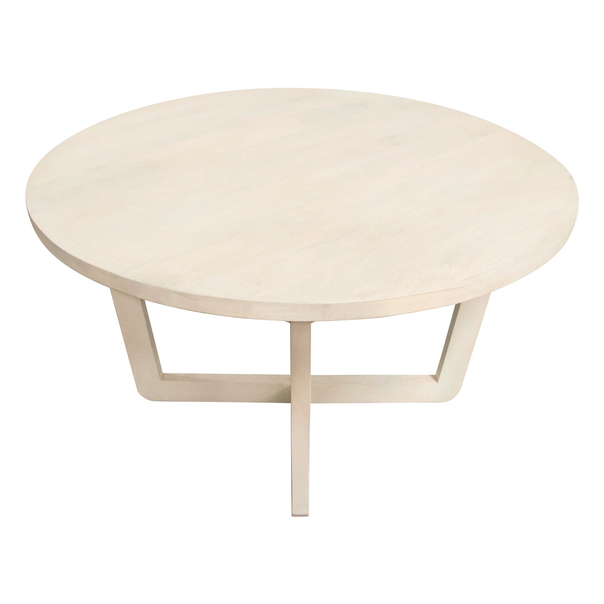Solano 51" Round Solid Mango Wood Dining Table in Light Natural Grey Wash Finish by Diamond Sofa - Image 2