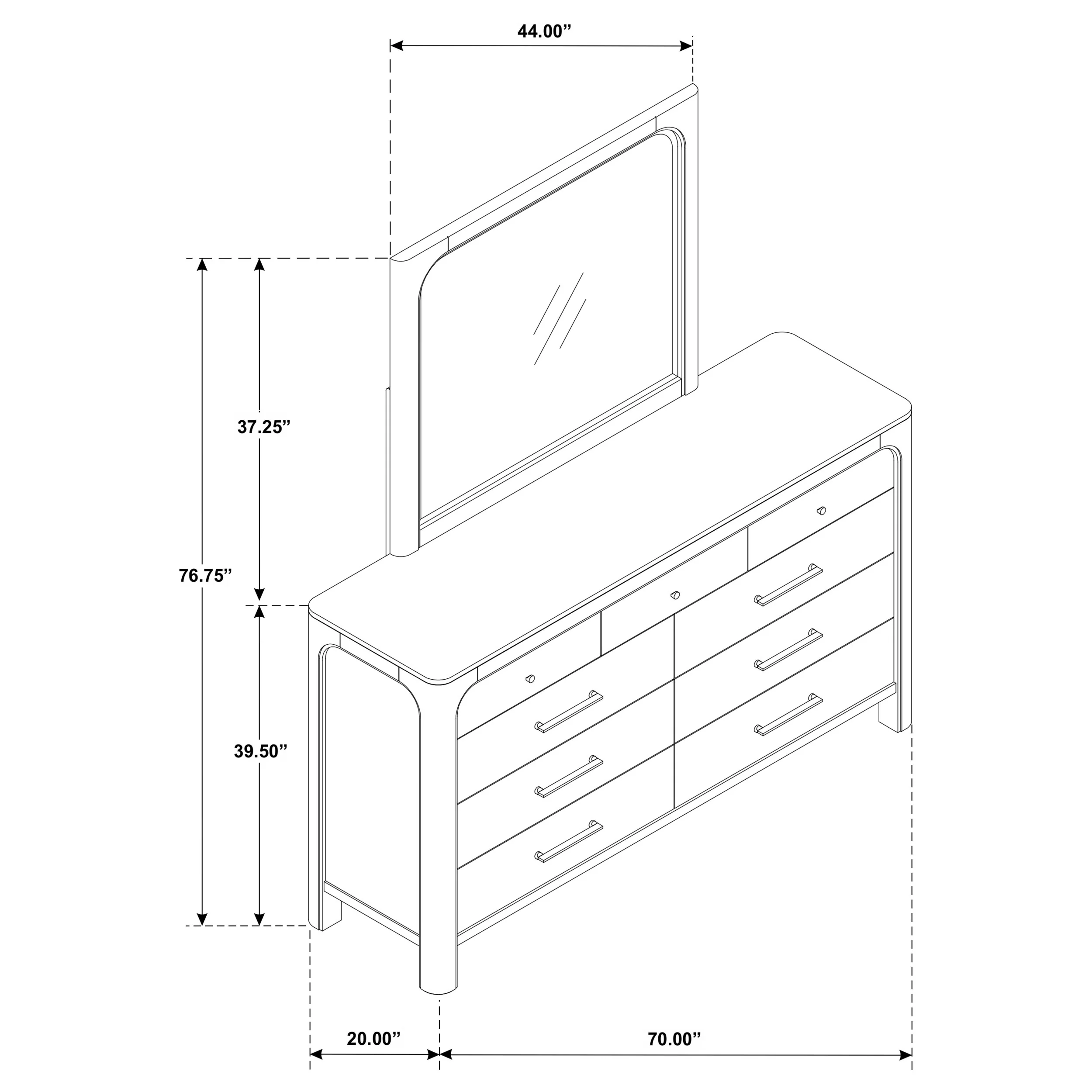 Solano Dresser with Mirror - Image 12