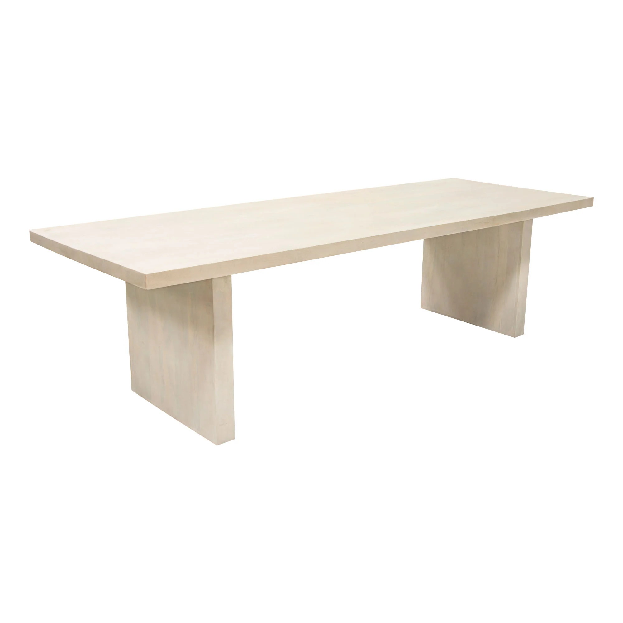 Sonoma 110" Solid Mango Wood Dining Table in Light Natural Grey Wash Finish by Diamond Sofa - Image 2