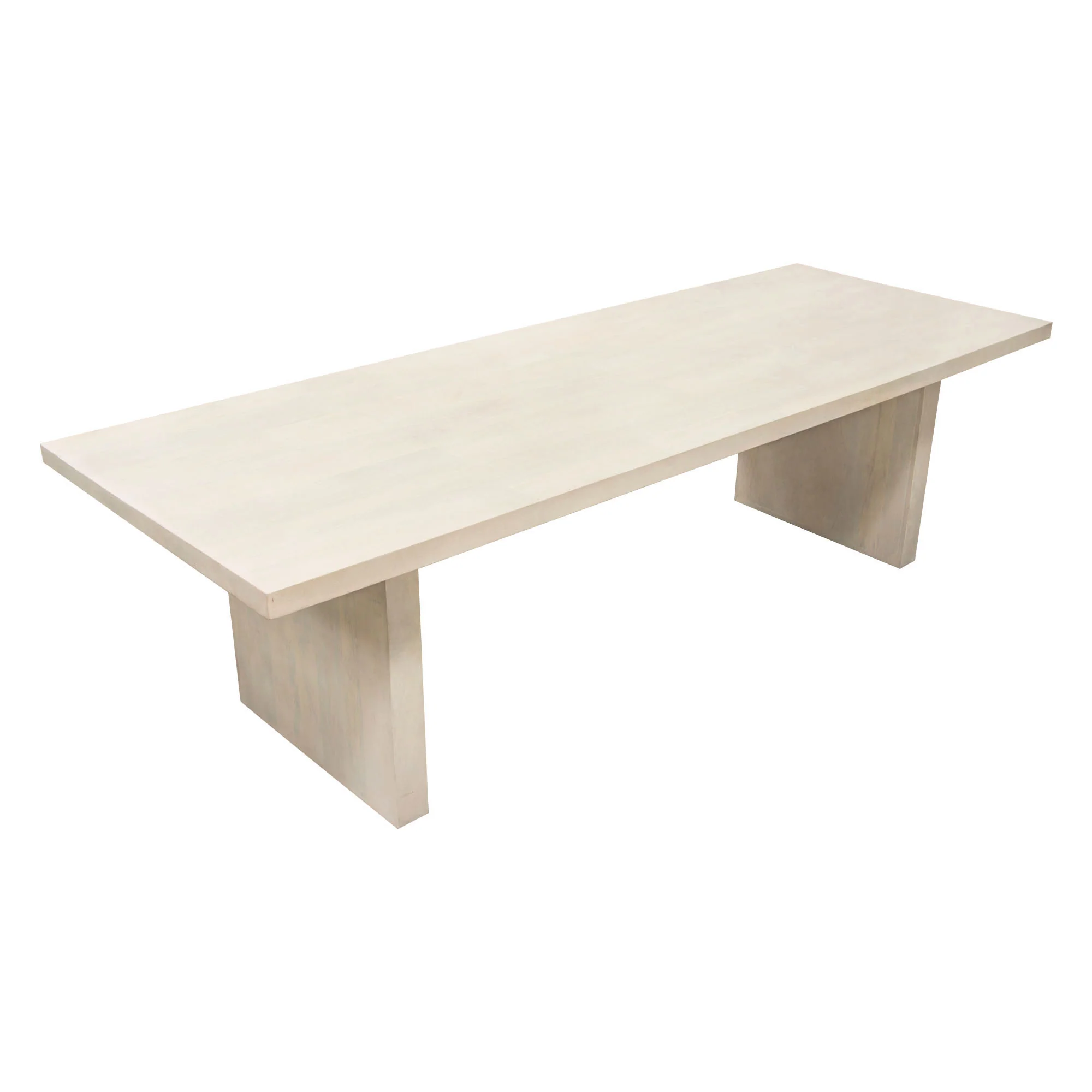 Sonoma 110" Solid Mango Wood Dining Table in Light Natural Grey Wash Finish by Diamond Sofa - Image 3
