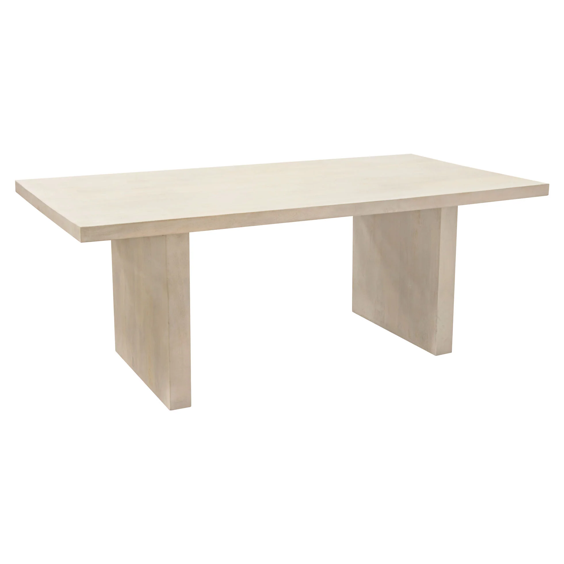 Sonoma 80" Solid Mango Wood Dining Table in Light Natural Grey Wash Finish by Diamond Sofa - Image 2