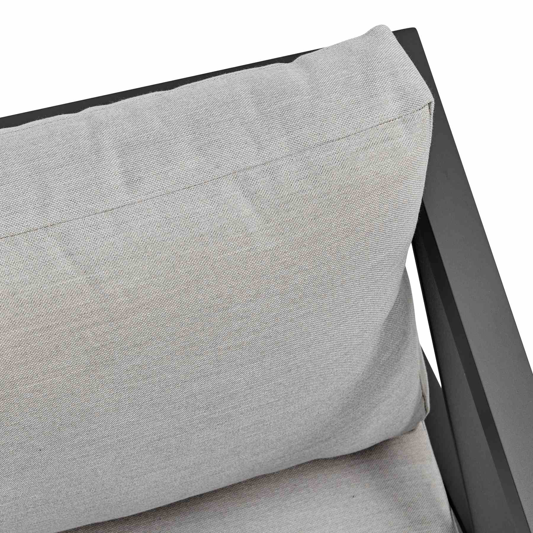Sonoma Outdoor 4 piece Set in Dark Gray Finish and Light Gray Cushions - Image 9