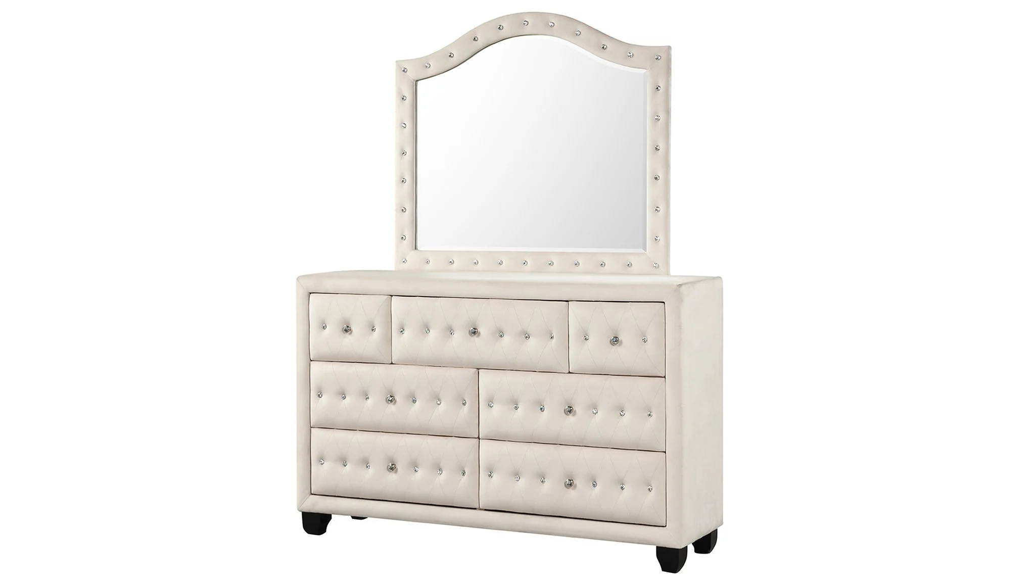 Sophia Full Bed 5 Cream - Image 11
