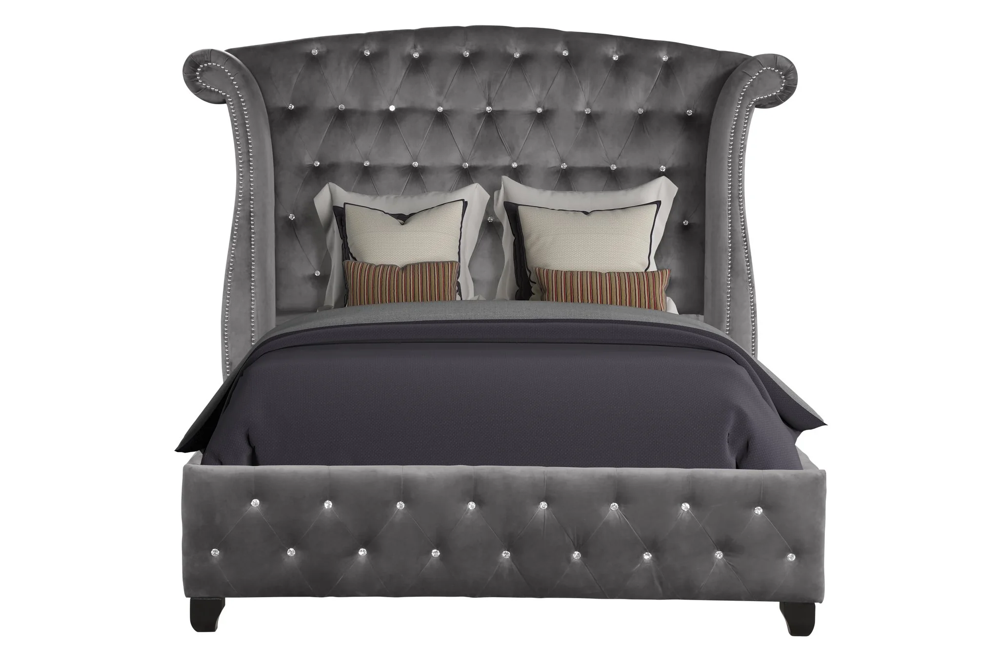Sophia Full Bed 5 Grey - Image 3