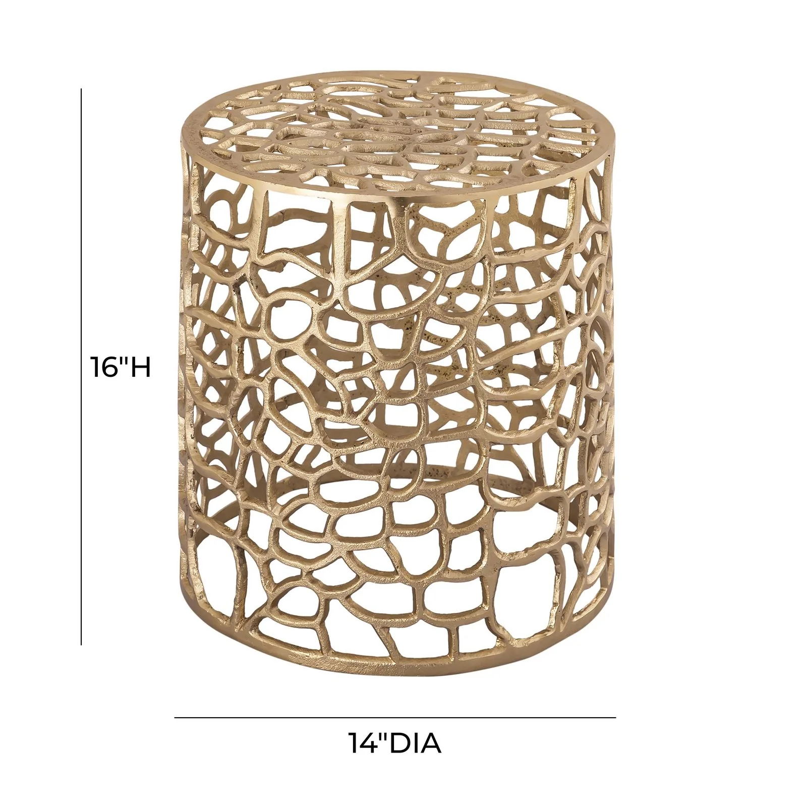 Sophia Gold Side Table - Image 6