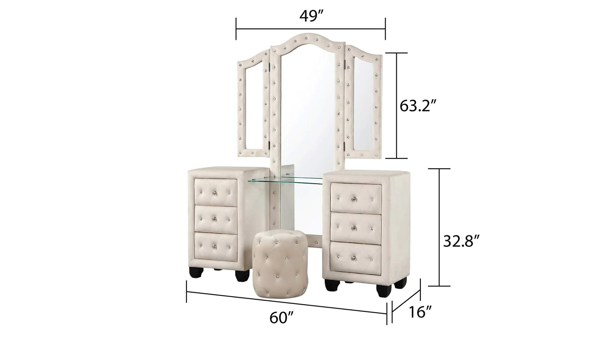 Sophia King Vanity 4 Cream - Image 9