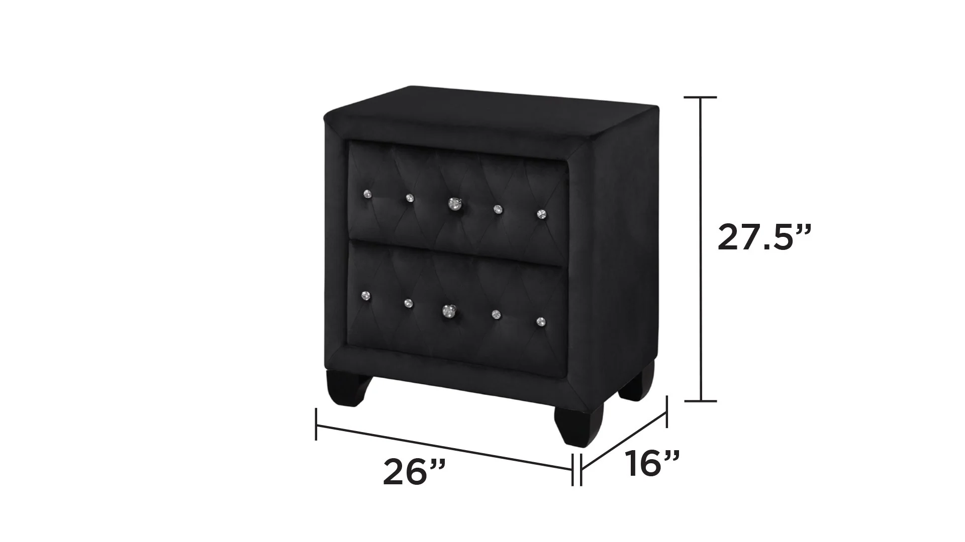 Sophia Queen Vanity 5 Black - Image 11